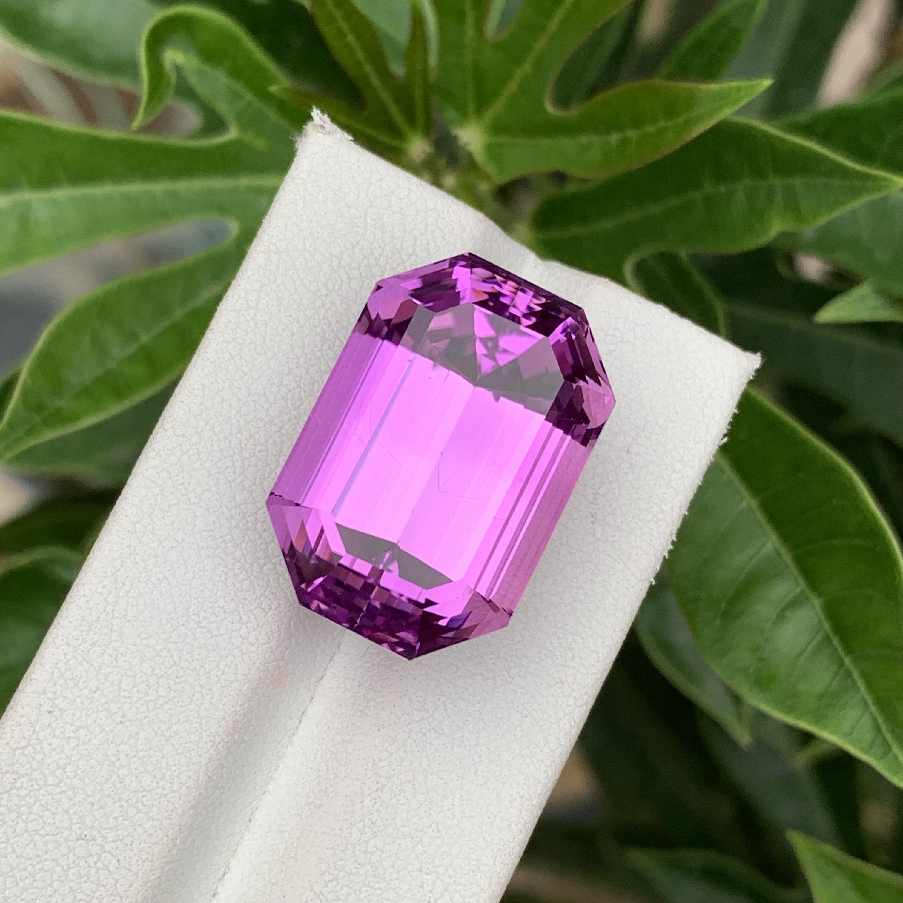 51.65 CT Natural Pinkish Purple Kunzite Octagonal Shape Loose Gemstone