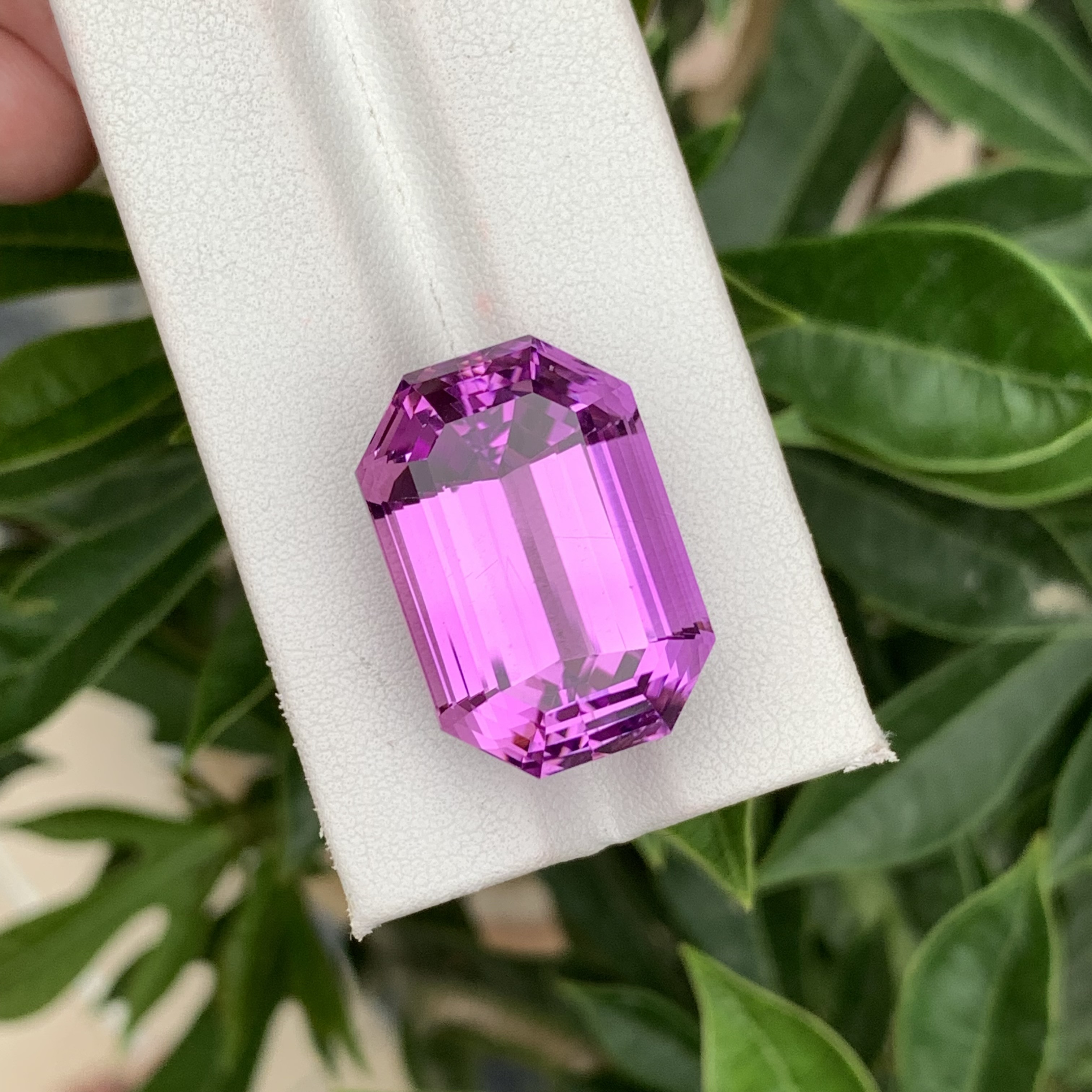 51.65 CT Natural Pinkish Purple Kunzite Octagonal Shape Loose Gemstone