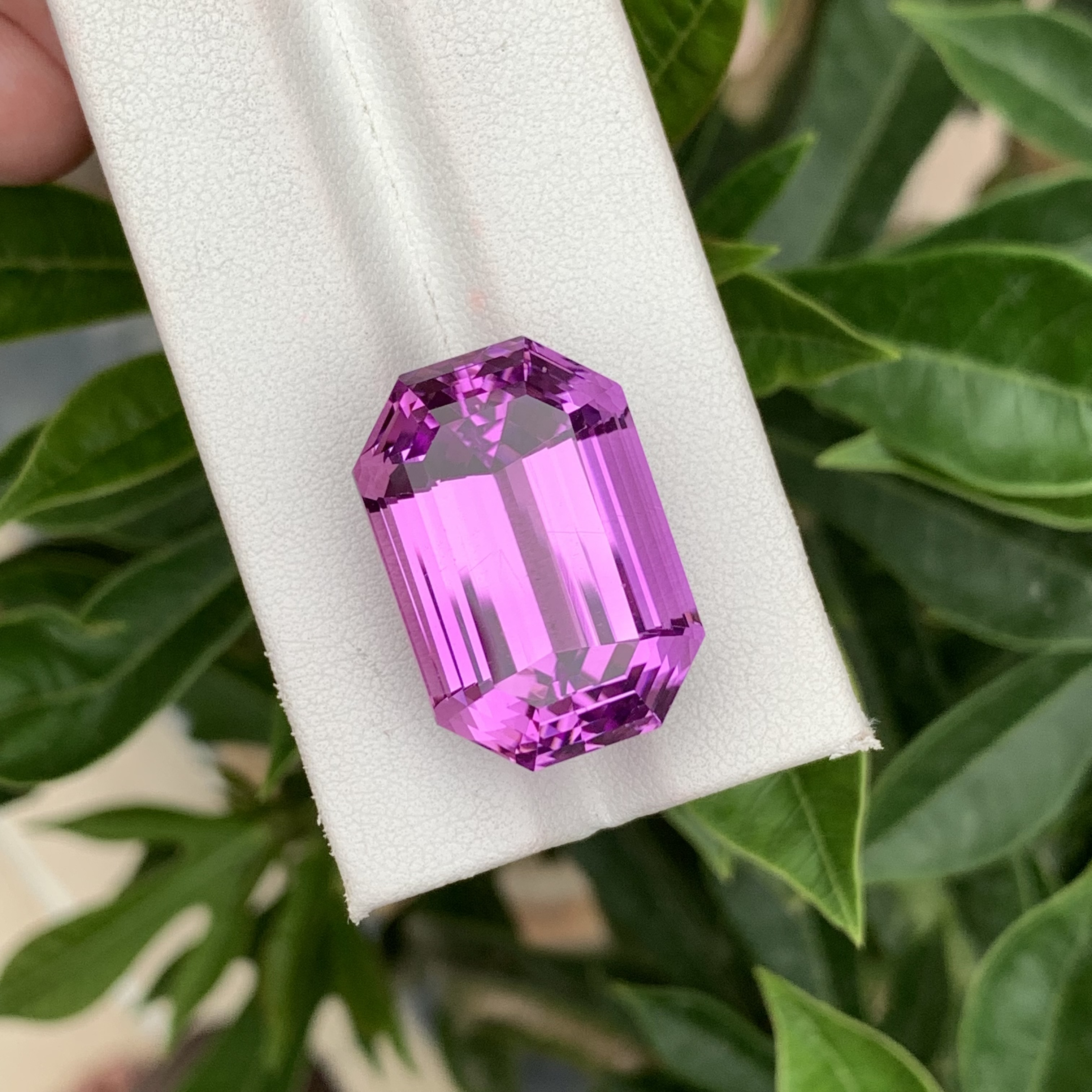 51.65 CT Natural Pinkish Purple Kunzite Octagonal Shape Loose Gemstone