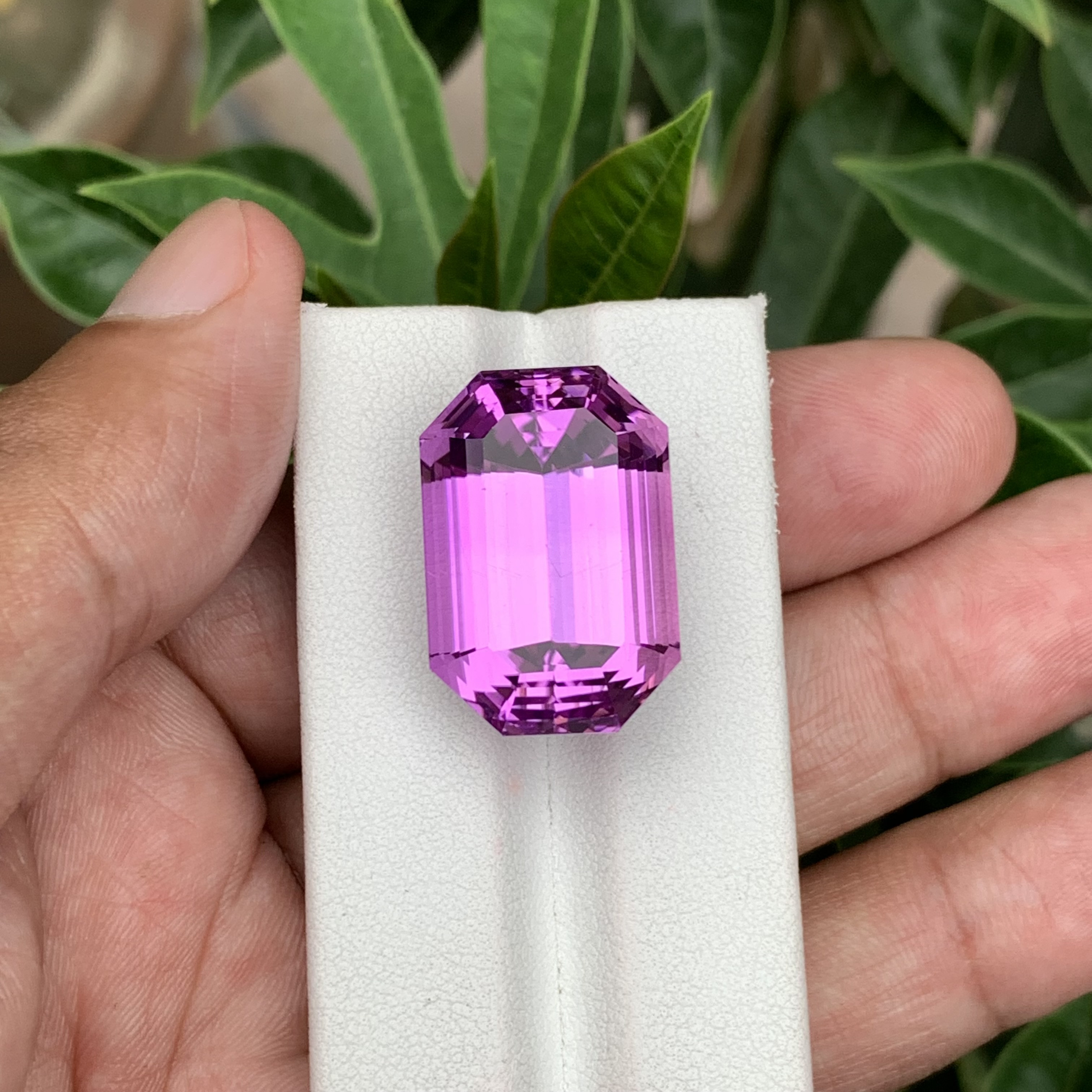 51.65 CT Natural Pinkish Purple Kunzite Octagonal Shape Loose Gemstone