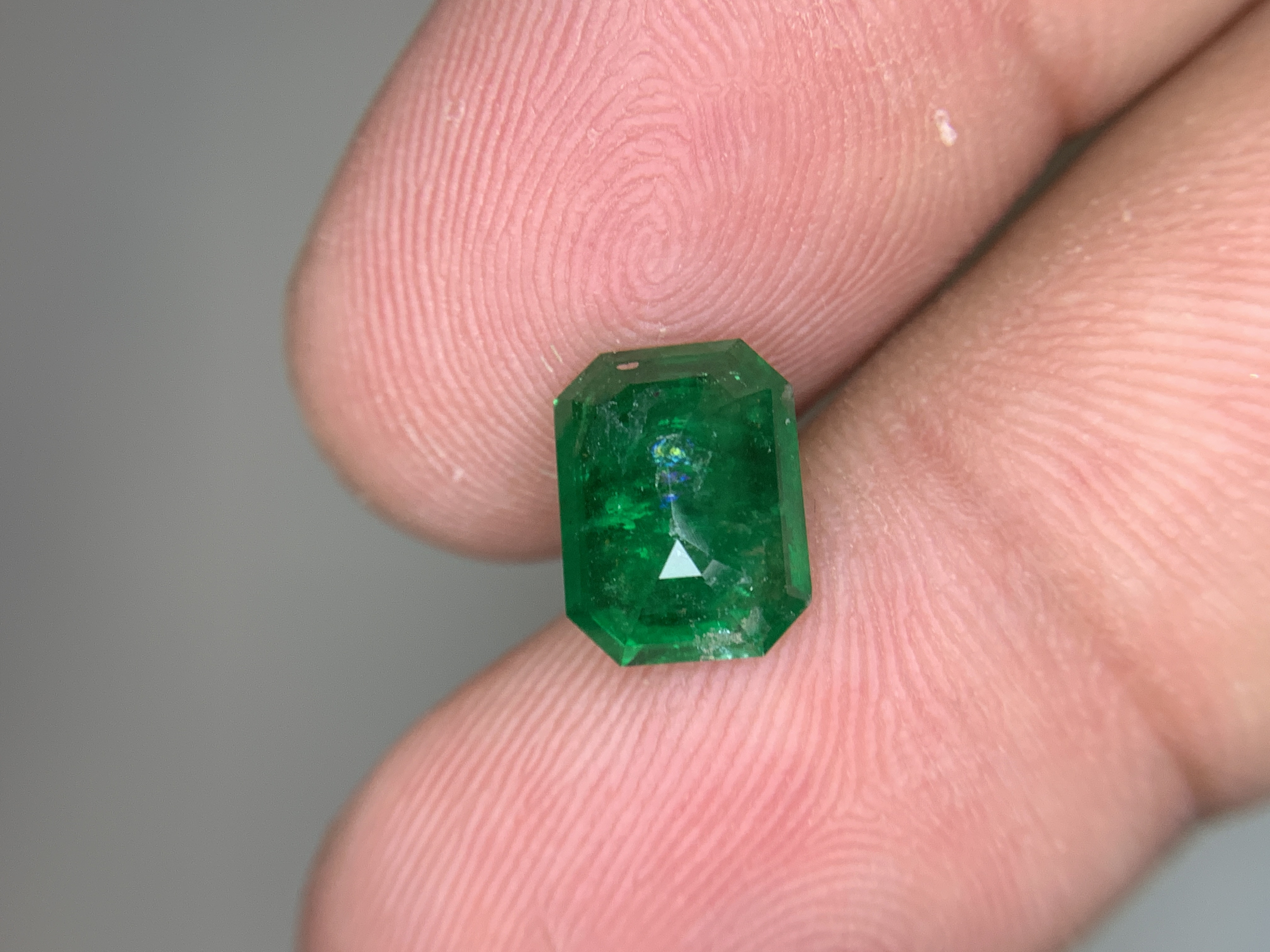 LOTUS Certified 2.65 CT Natural Vivid Greem Emerald Octagon Shape Loose Gemstone