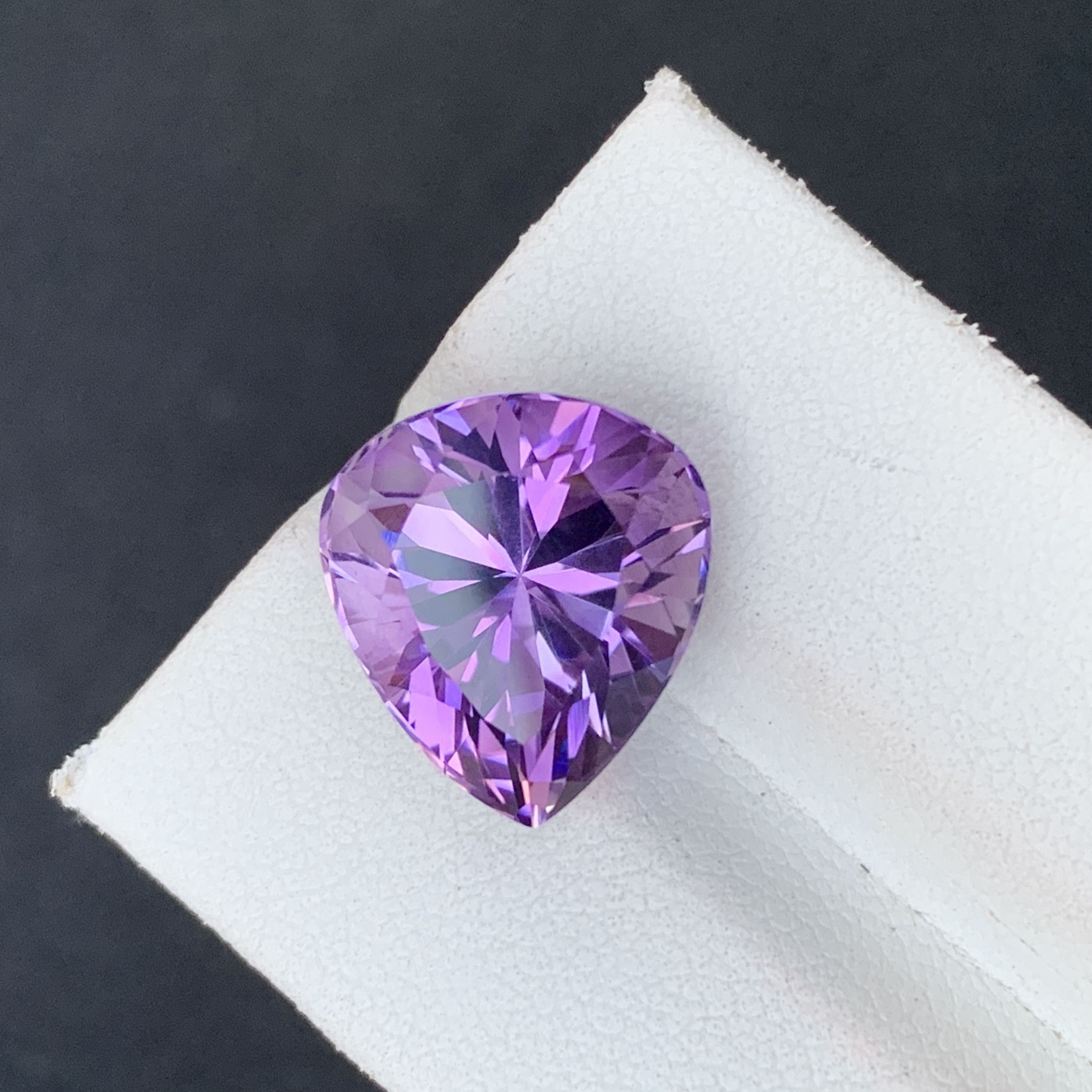 9.75 CT Natural Purple Amethyst Pear Shape Loose Gemstone