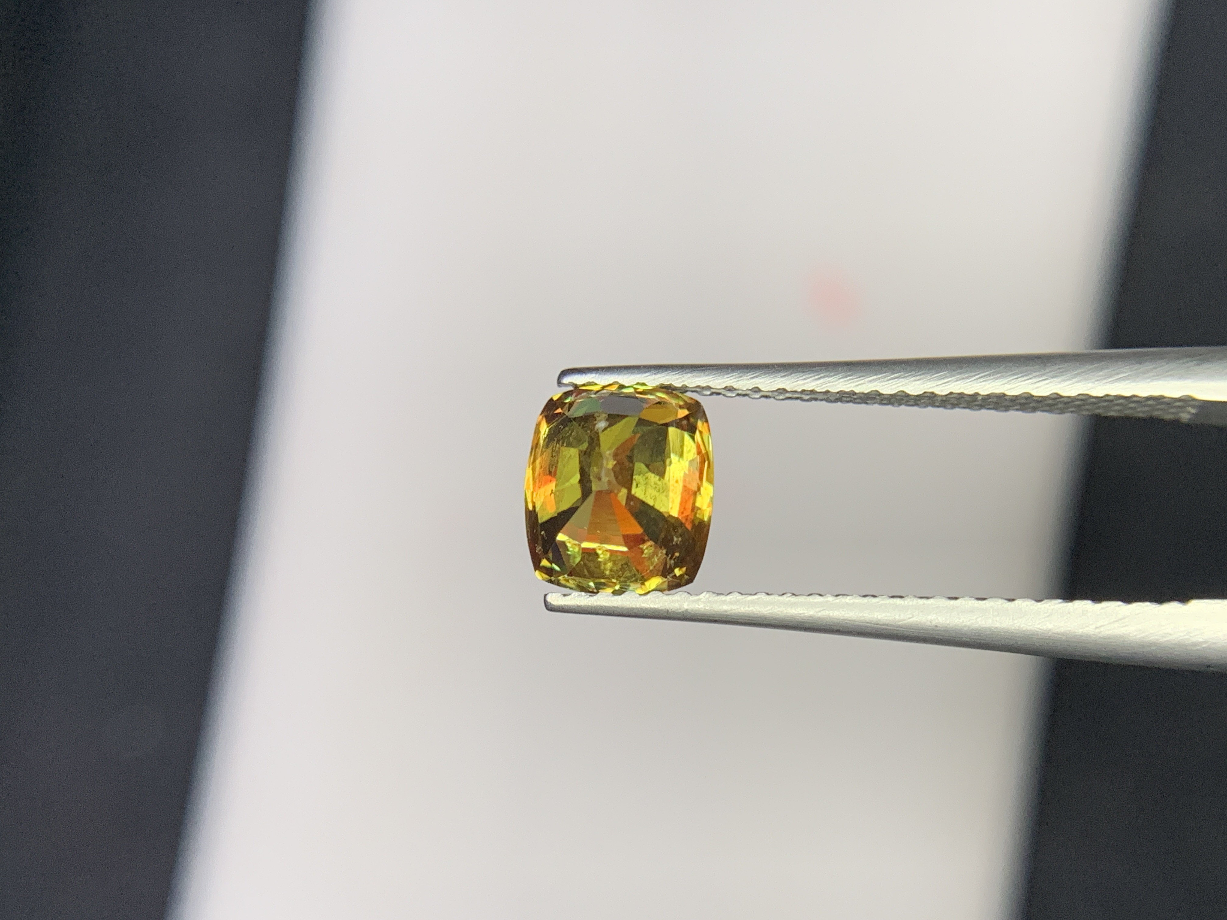 1.85 Ct Natural Sphene/Titanite Cushion Shape Loose Gemstone