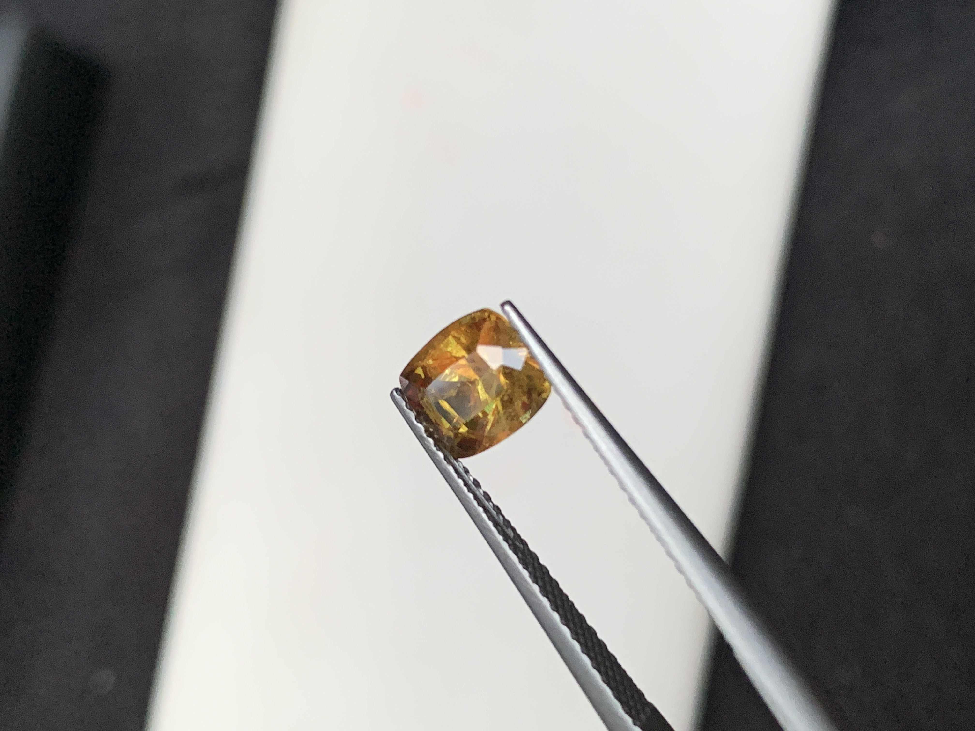 1.85 Ct Natural Sphene/Titanite Cushion Shape Loose Gemstone