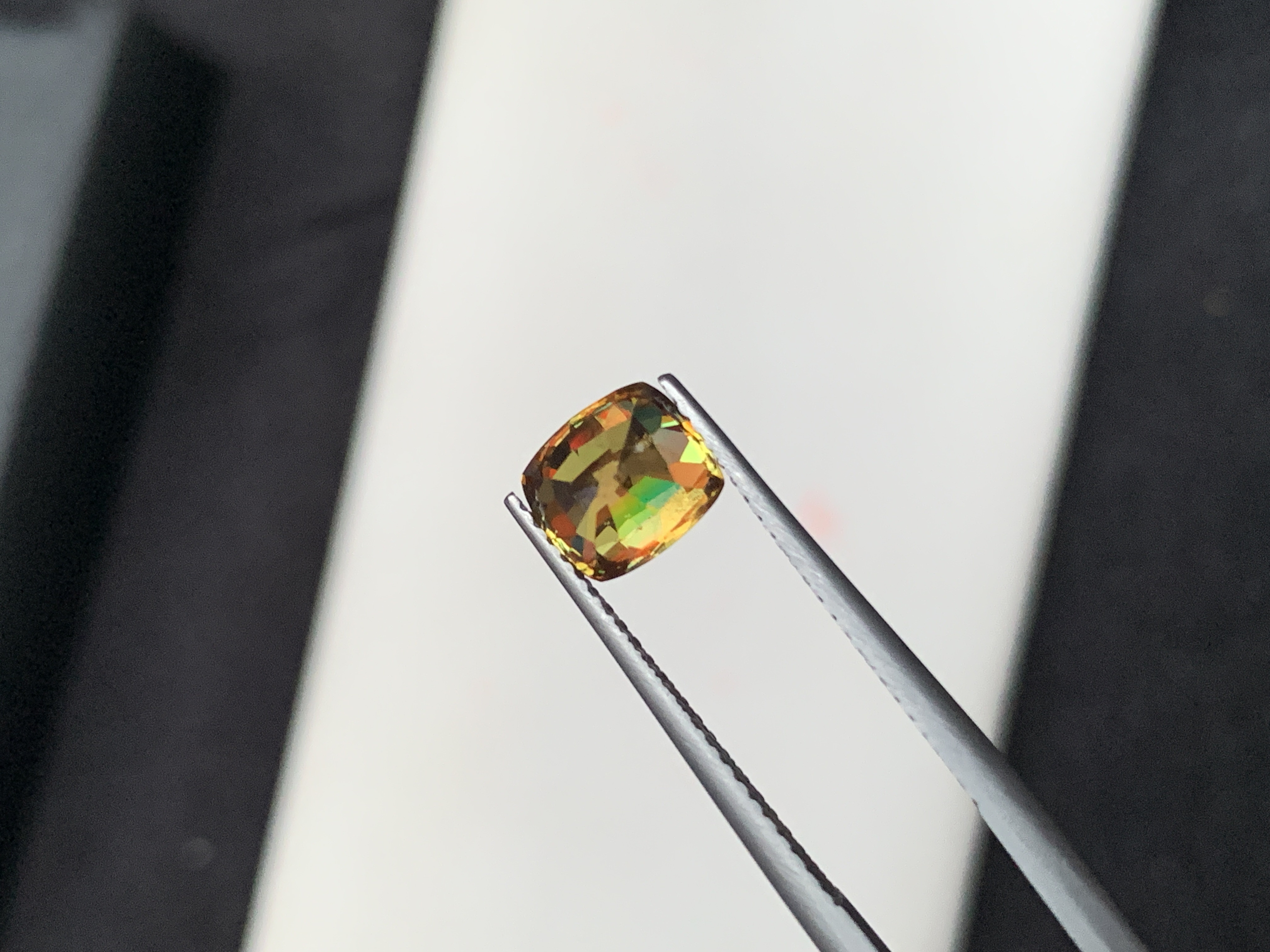 1.85 Ct Natural Sphene/Titanite Cushion Shape Loose Gemstone