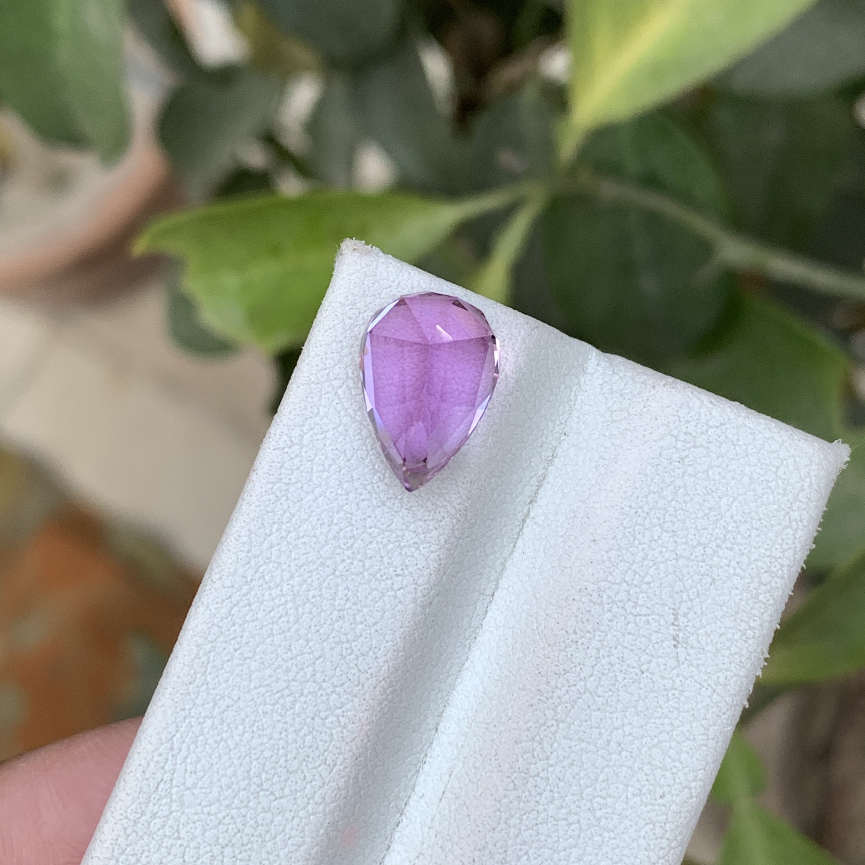 5 Carat Natural Pink Kunzite Pear Shape Loose Gemstone from Afghanistan