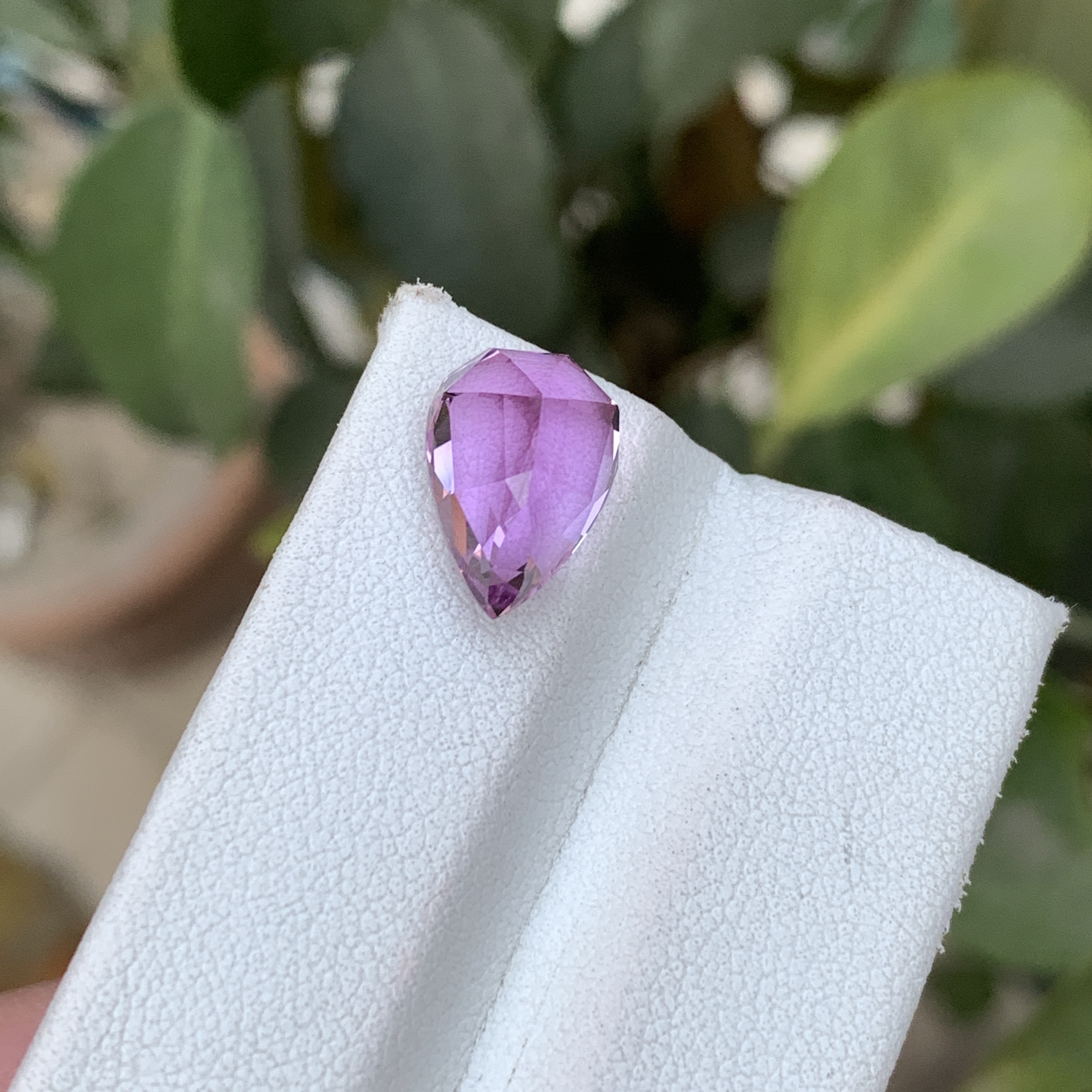 5 Carat Natural Pink Kunzite Pear Shape Loose Gemstone from Afghanistan