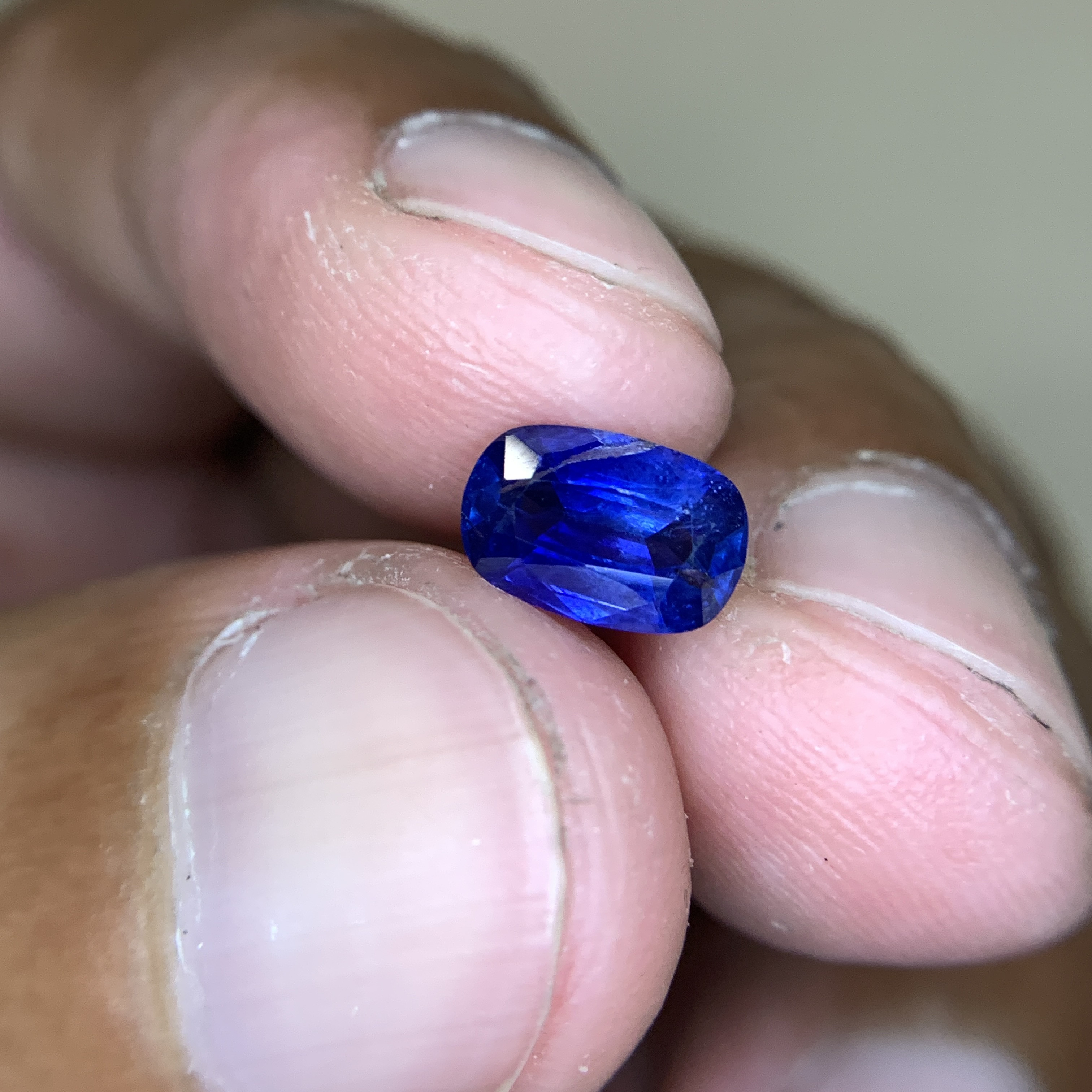 1.61 CT Natural Blue Sapphire Cushion Shape Loose Gemstone