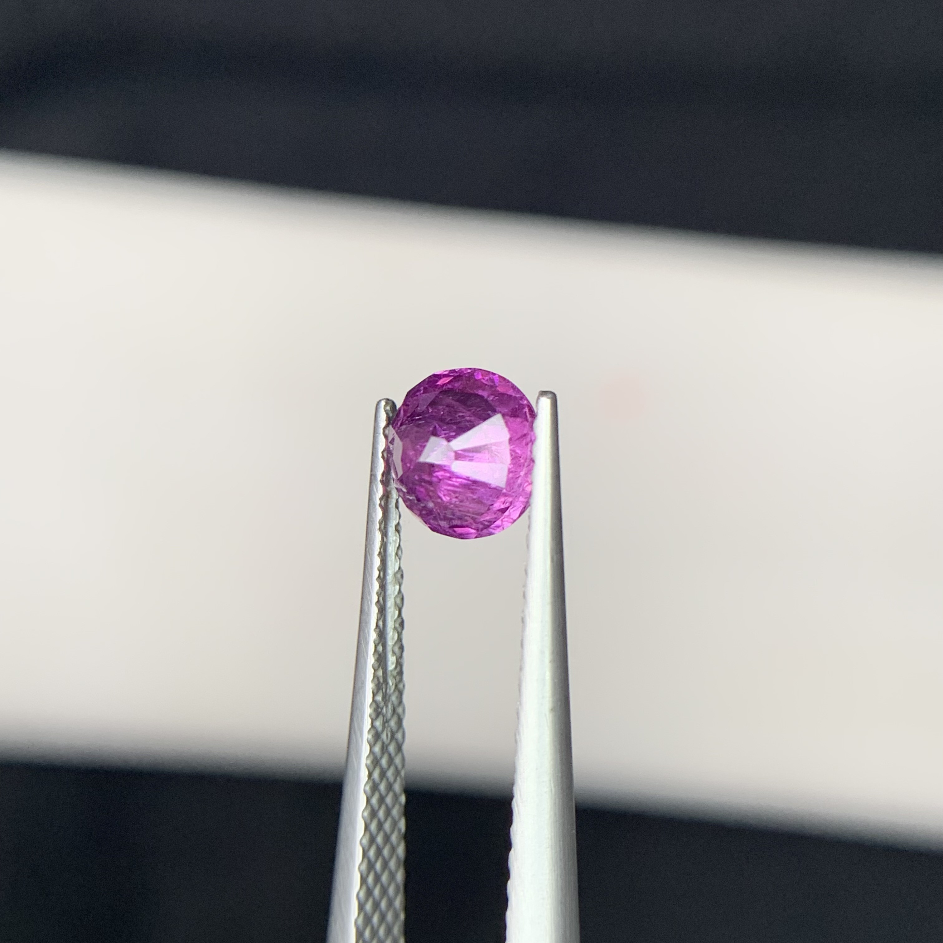 1.27 Ct Natural Corundum Purplish Pink Kashmir Sapphire Oval Shape