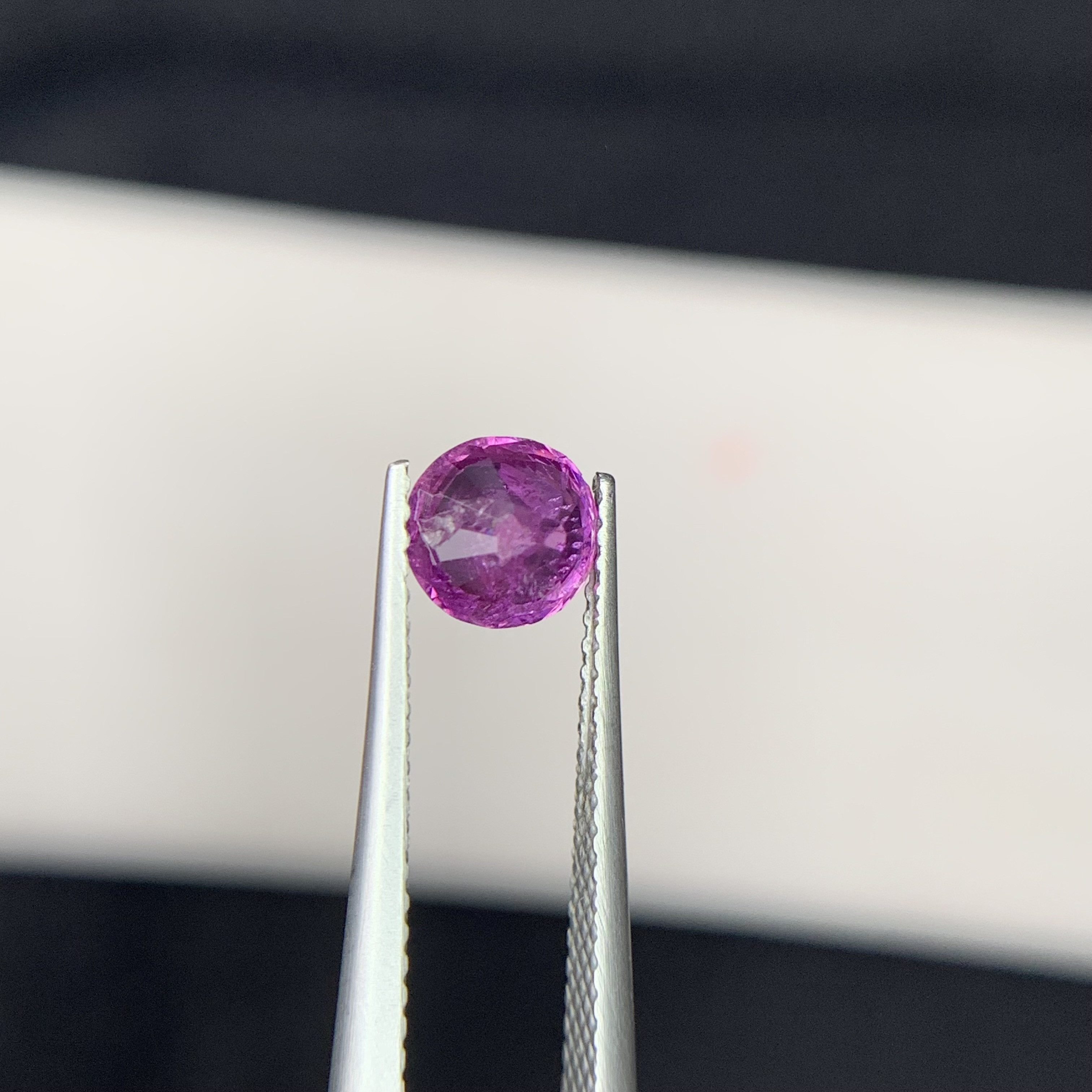 1.27 Ct Natural Corundum Purplish Pink Kashmir Sapphire Oval Shape