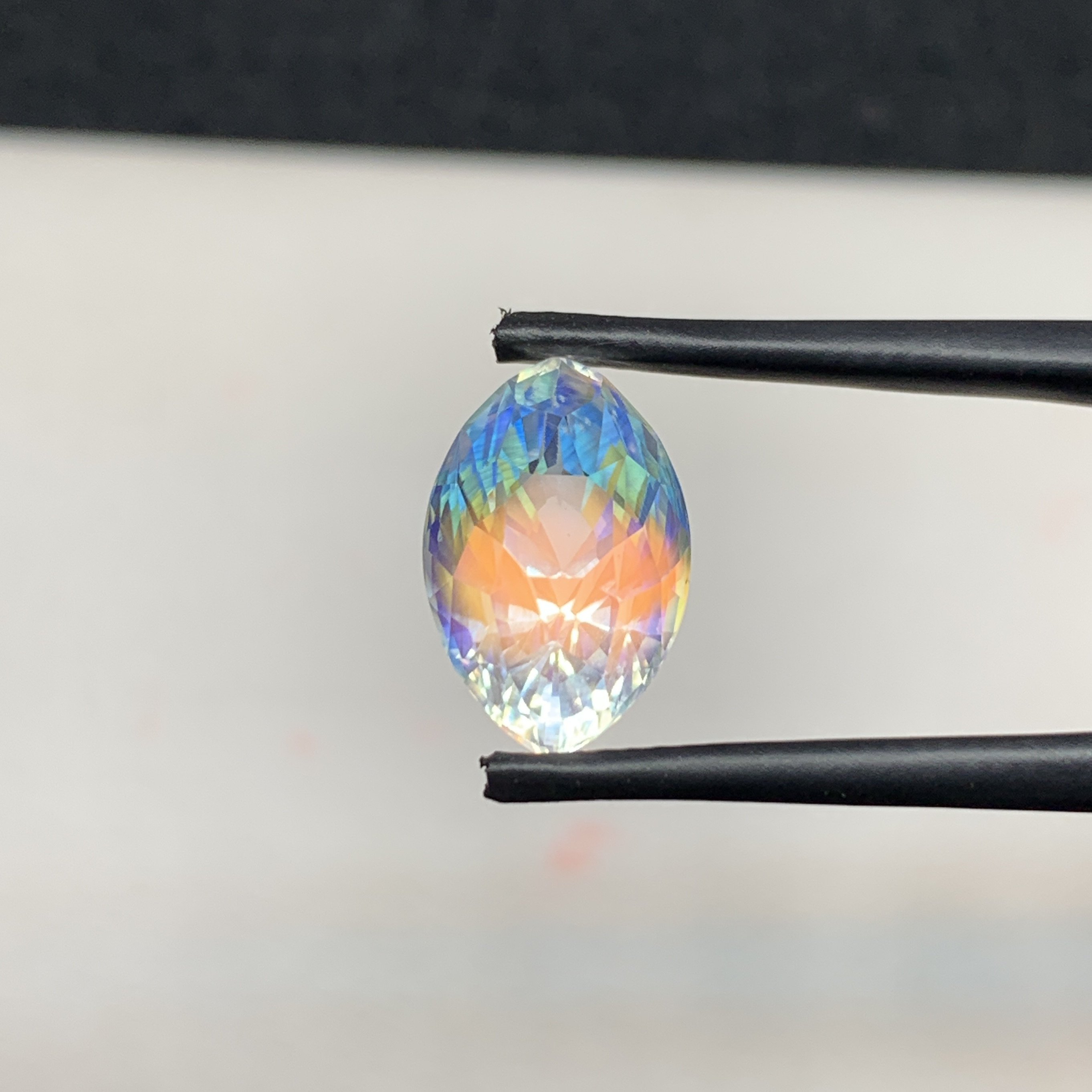 4.70 CT Natural Rainbow Moonstone Marquise Shape Loose Gemstone
