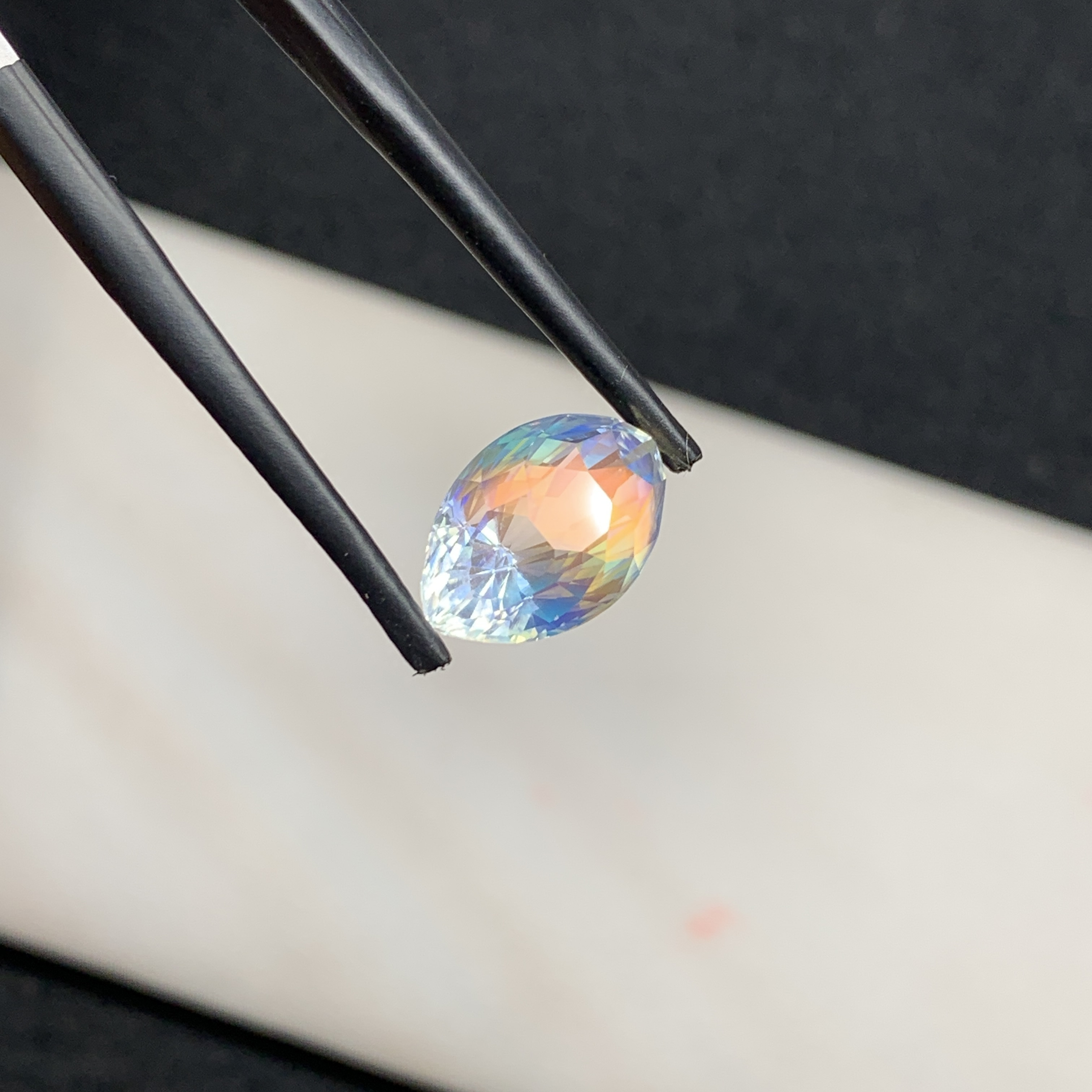 4.70 CT Natural Rainbow Moonstone Marquise Shape Loose Gemstone