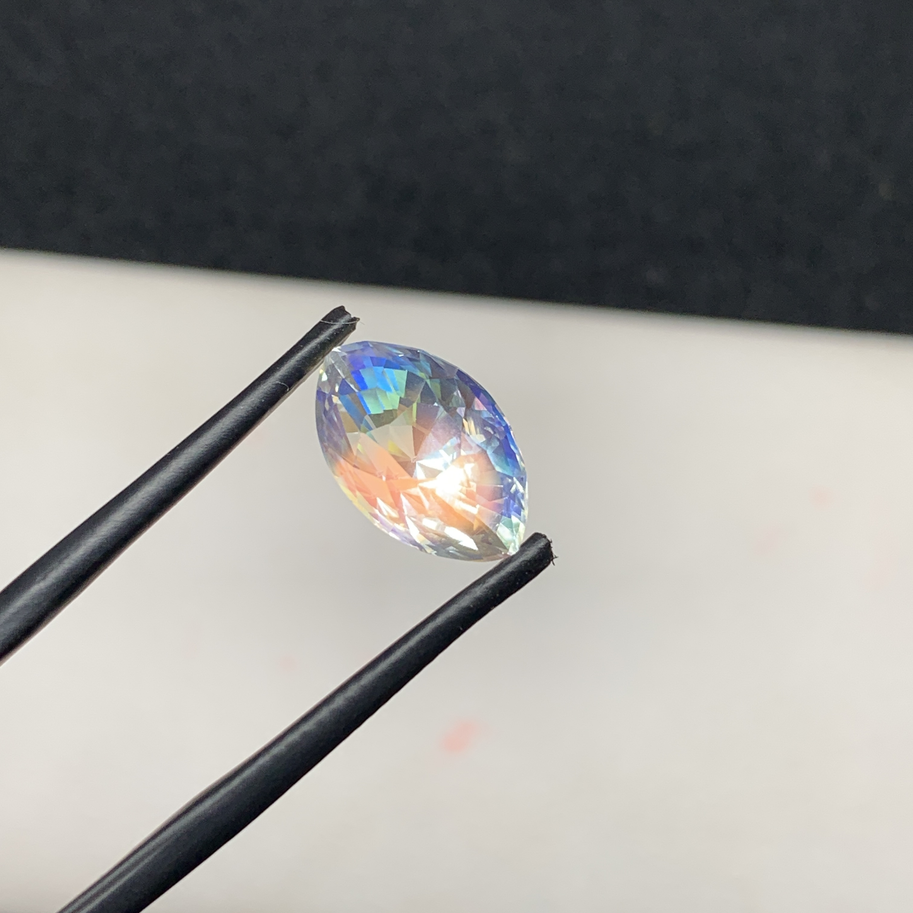 4.70 CT Natural Rainbow Moonstone Marquise Shape Loose Gemstone
