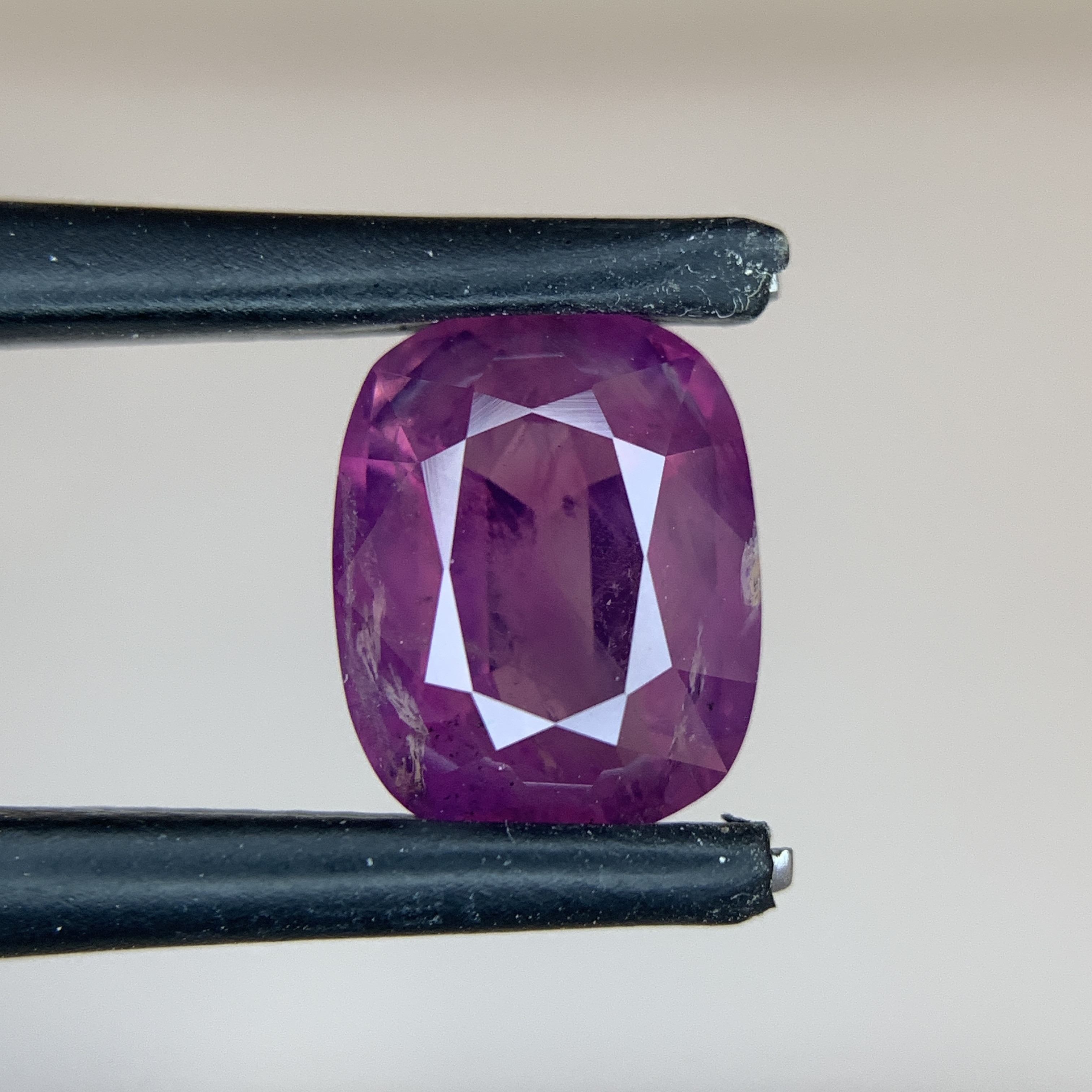 3.21 CT Natural Purple Kashmir Sapphire Cushion Shape