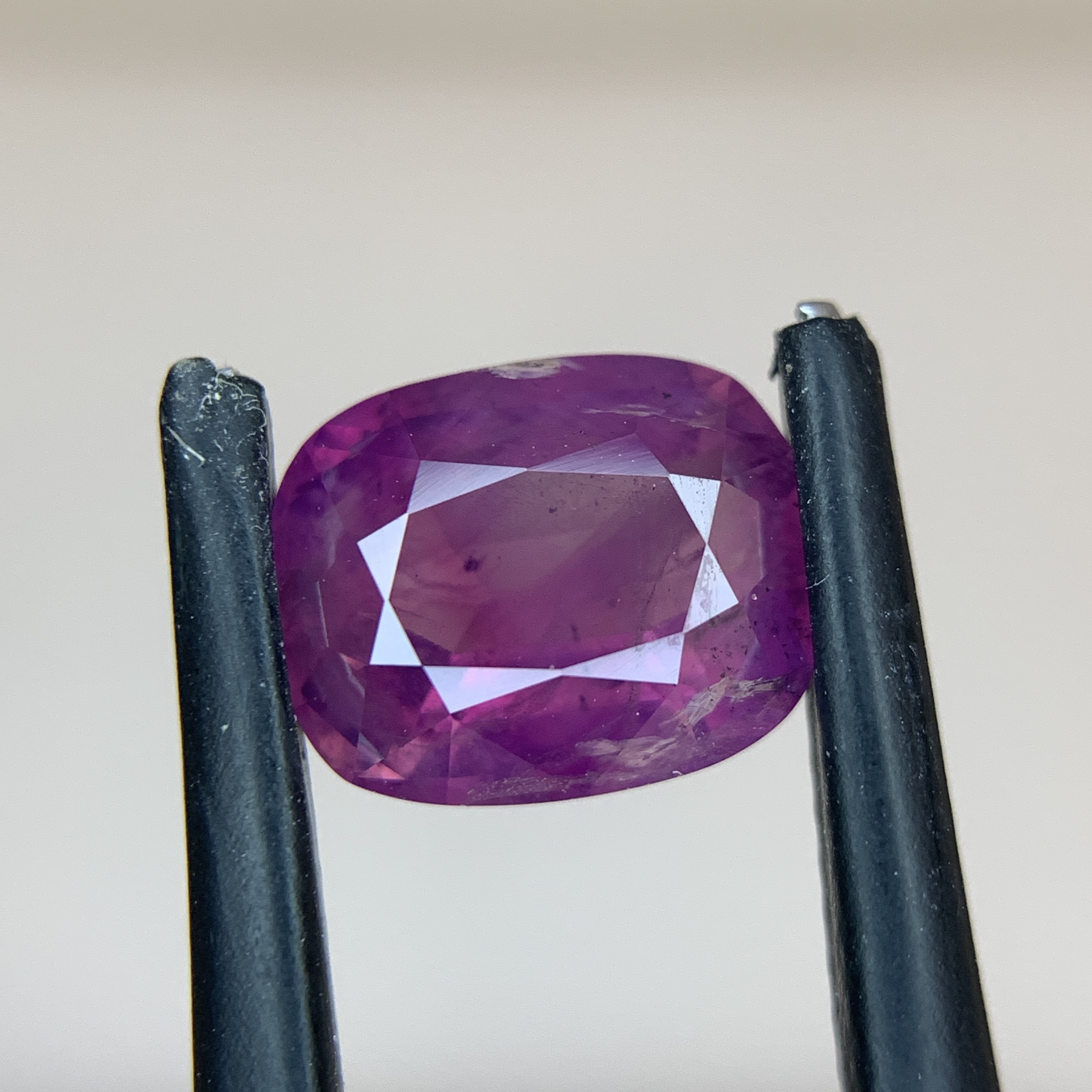 3.21 CT Natural Purple Kashmir Sapphire Cushion Shape