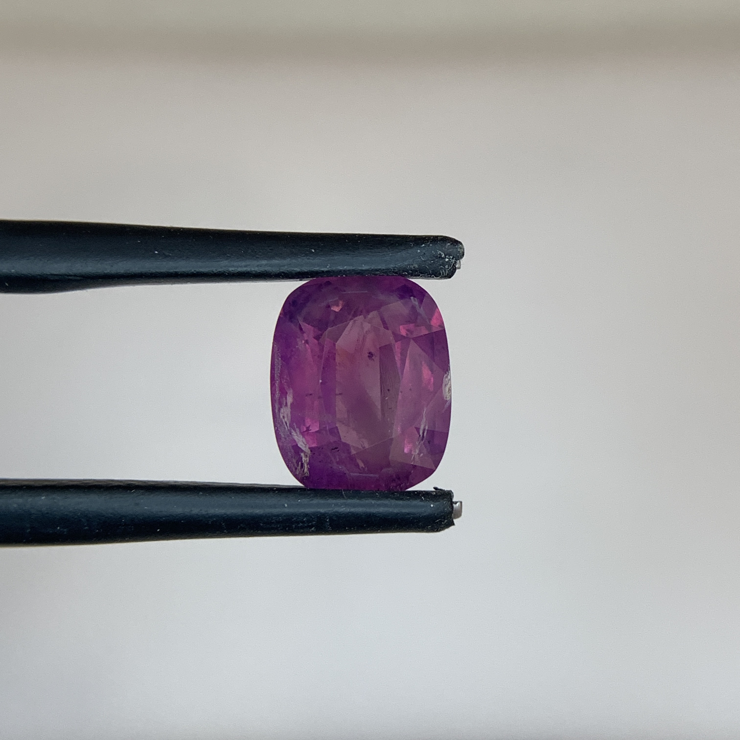3.21 CT Natural Purple Kashmir Sapphire Cushion Shape