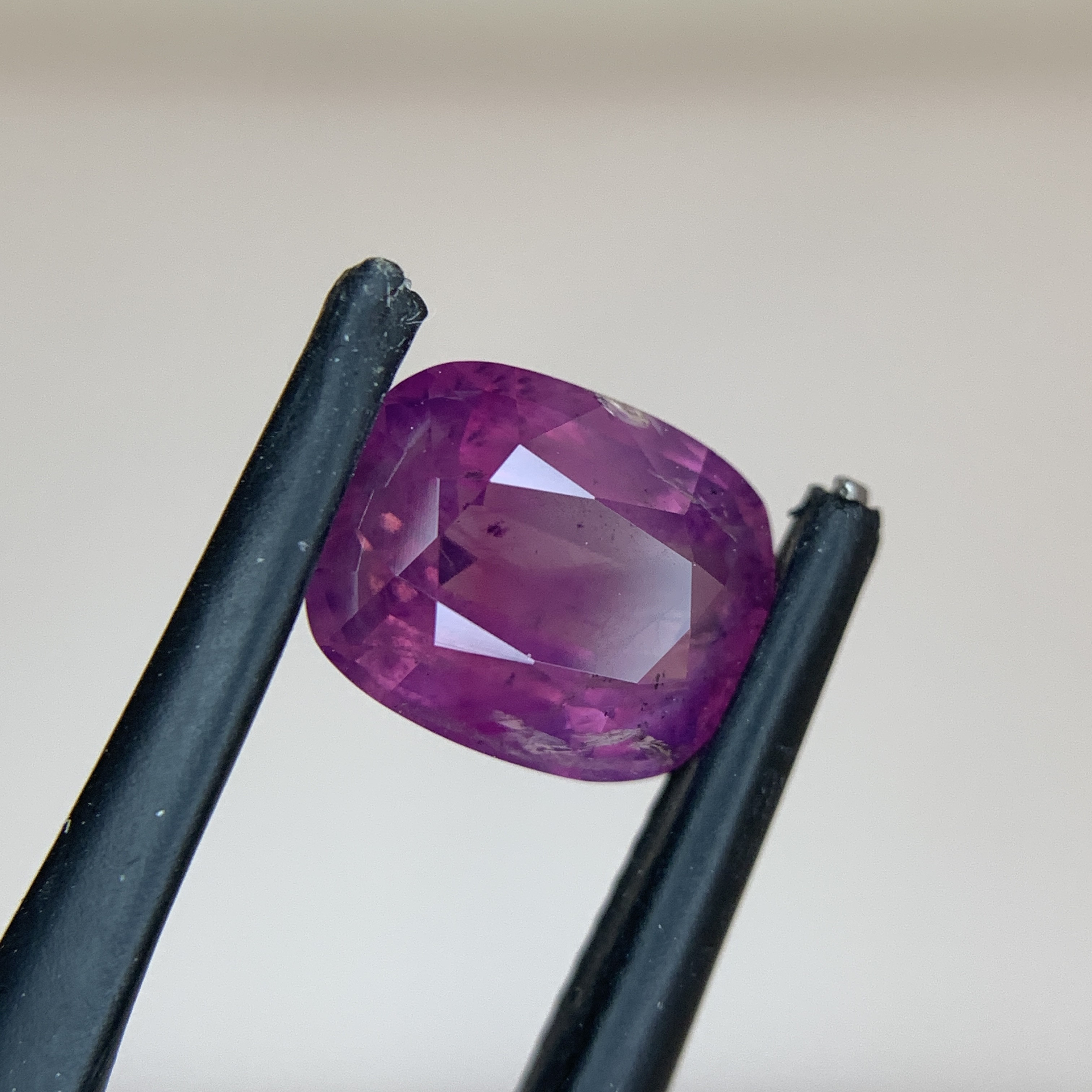 3.21 CT Natural Purple Kashmir Sapphire Cushion Shape