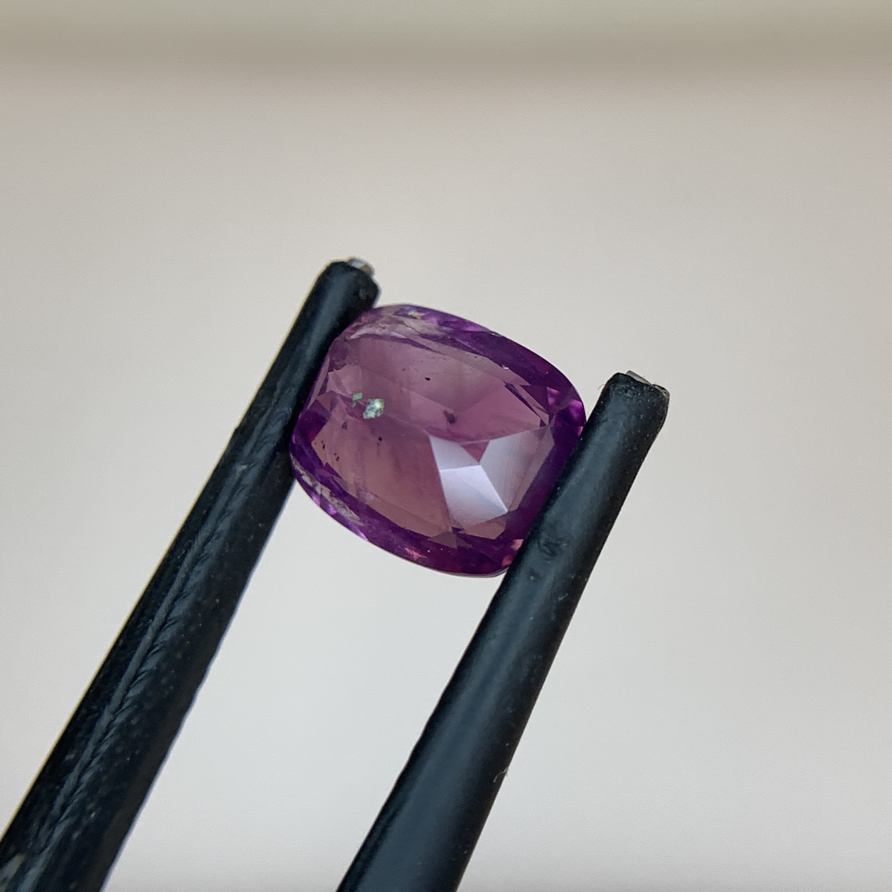 3.21 CT Natural Purple Kashmir Sapphire Cushion Shape