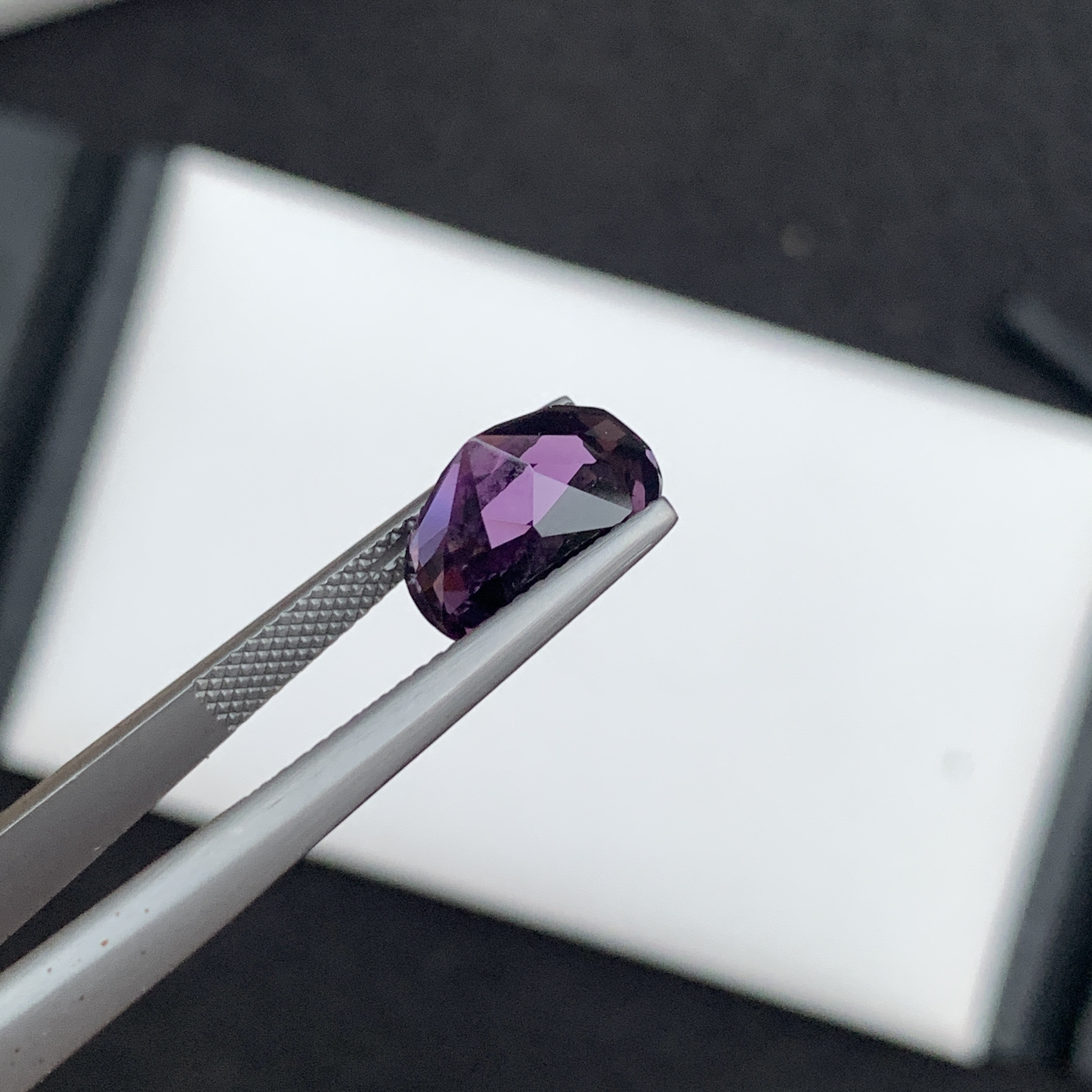 3.89 CT Natural Purple Amethyst Fancy Cut Cushion Shape