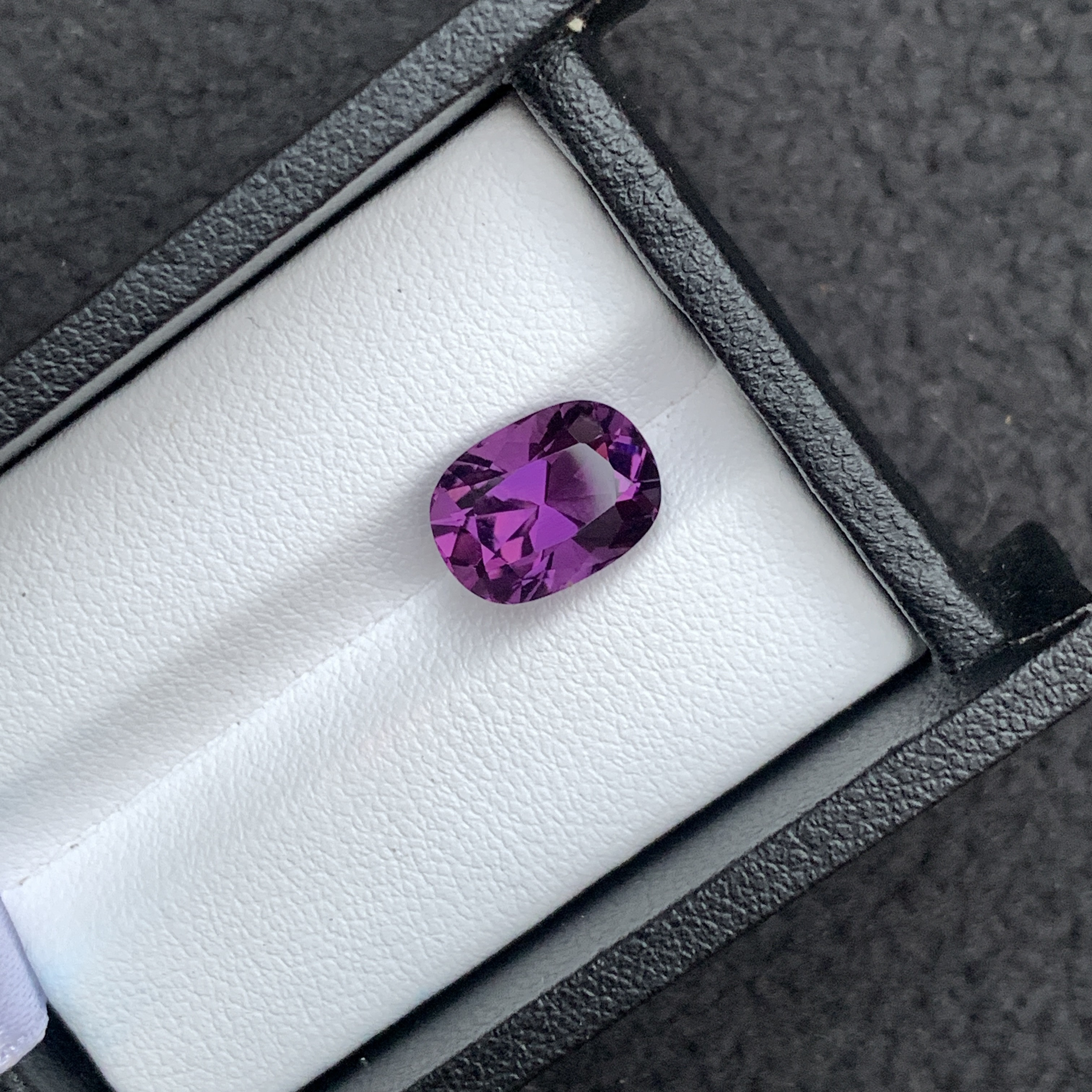 3.89 CT Natural Purple Amethyst Fancy Cut Cushion Shape