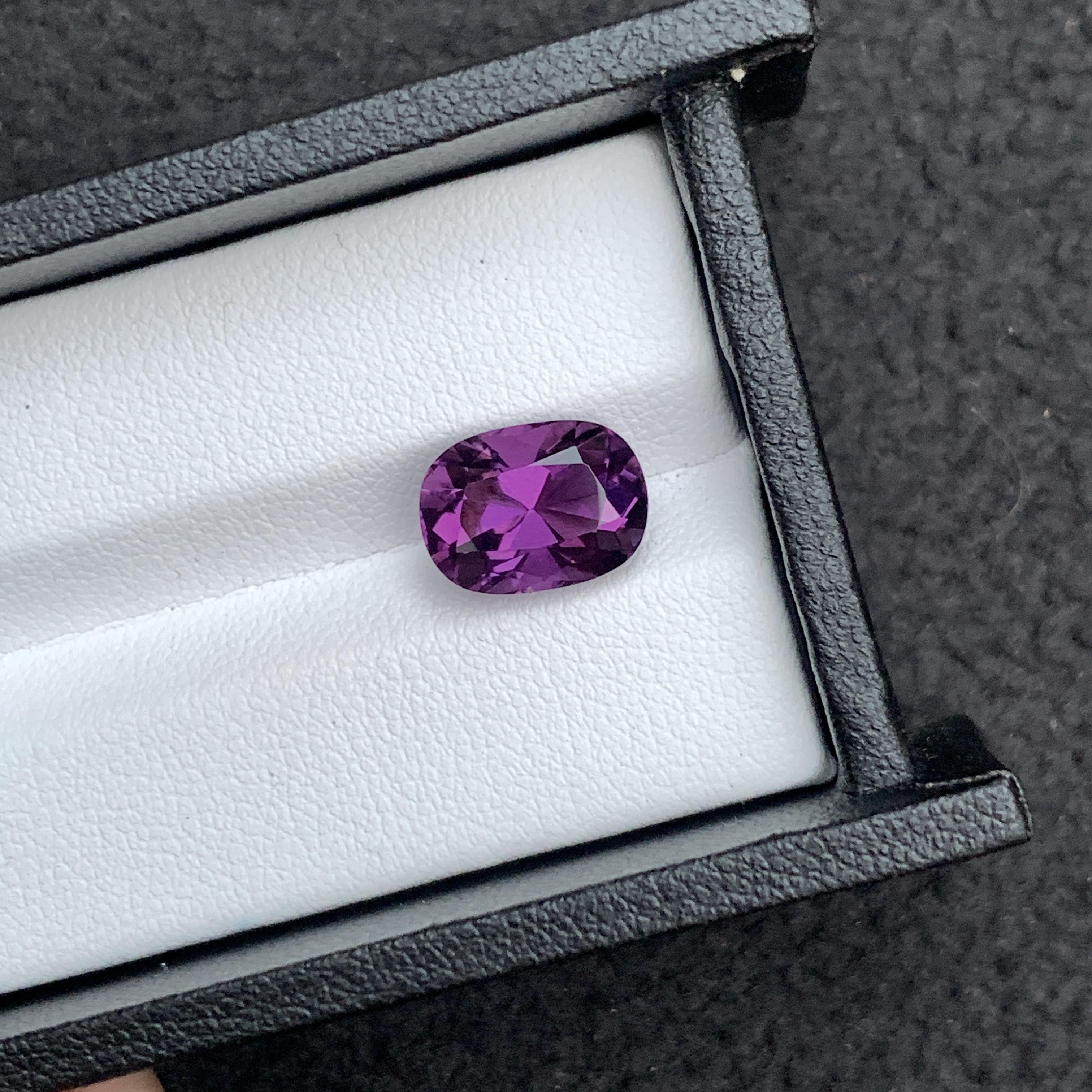 3.89 CT Natural Purple Amethyst Fancy Cut Cushion Shape