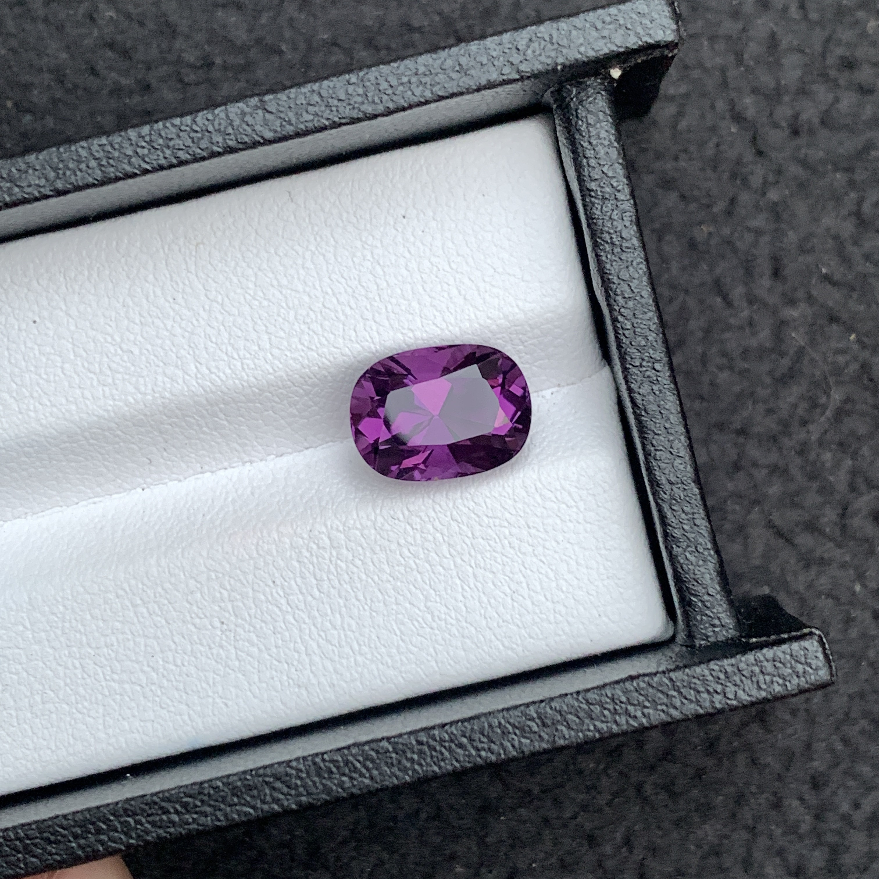 3.89 CT Natural Purple Amethyst Fancy Cut Cushion Shape