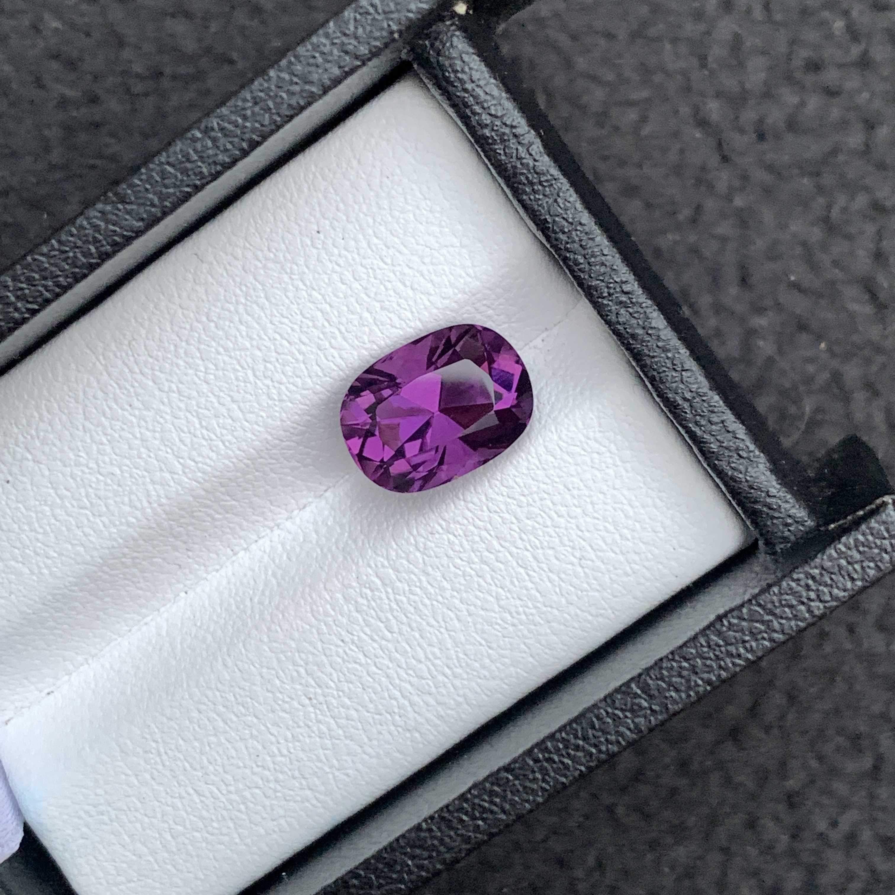 3.89 CT Natural Purple Amethyst Fancy Cut Cushion Shape