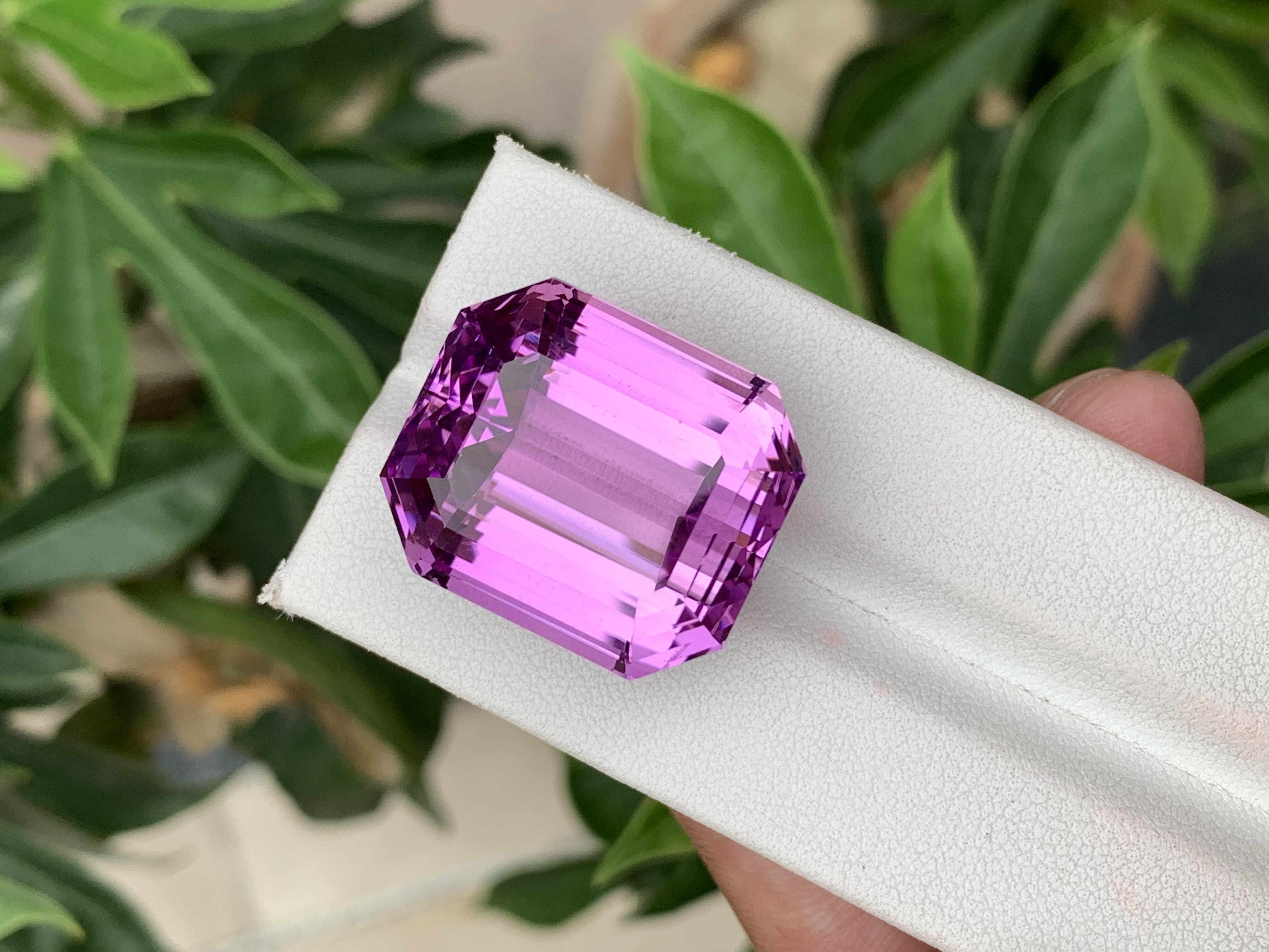 63.07 CT Natural Pinkish Purple Kunzite Octagonal Shape