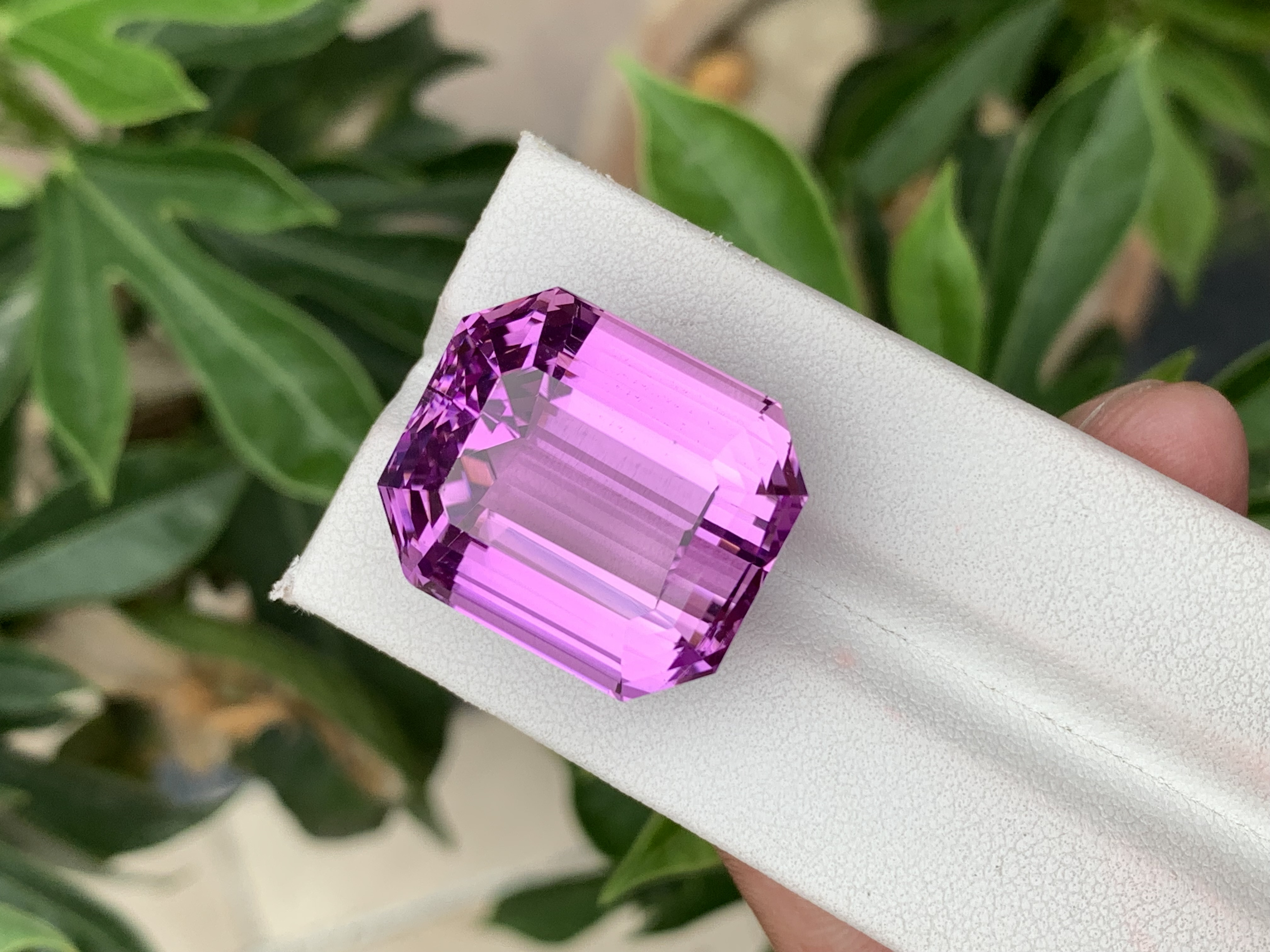 63.07 CT Natural Pinkish Purple Kunzite Octagonal Shape