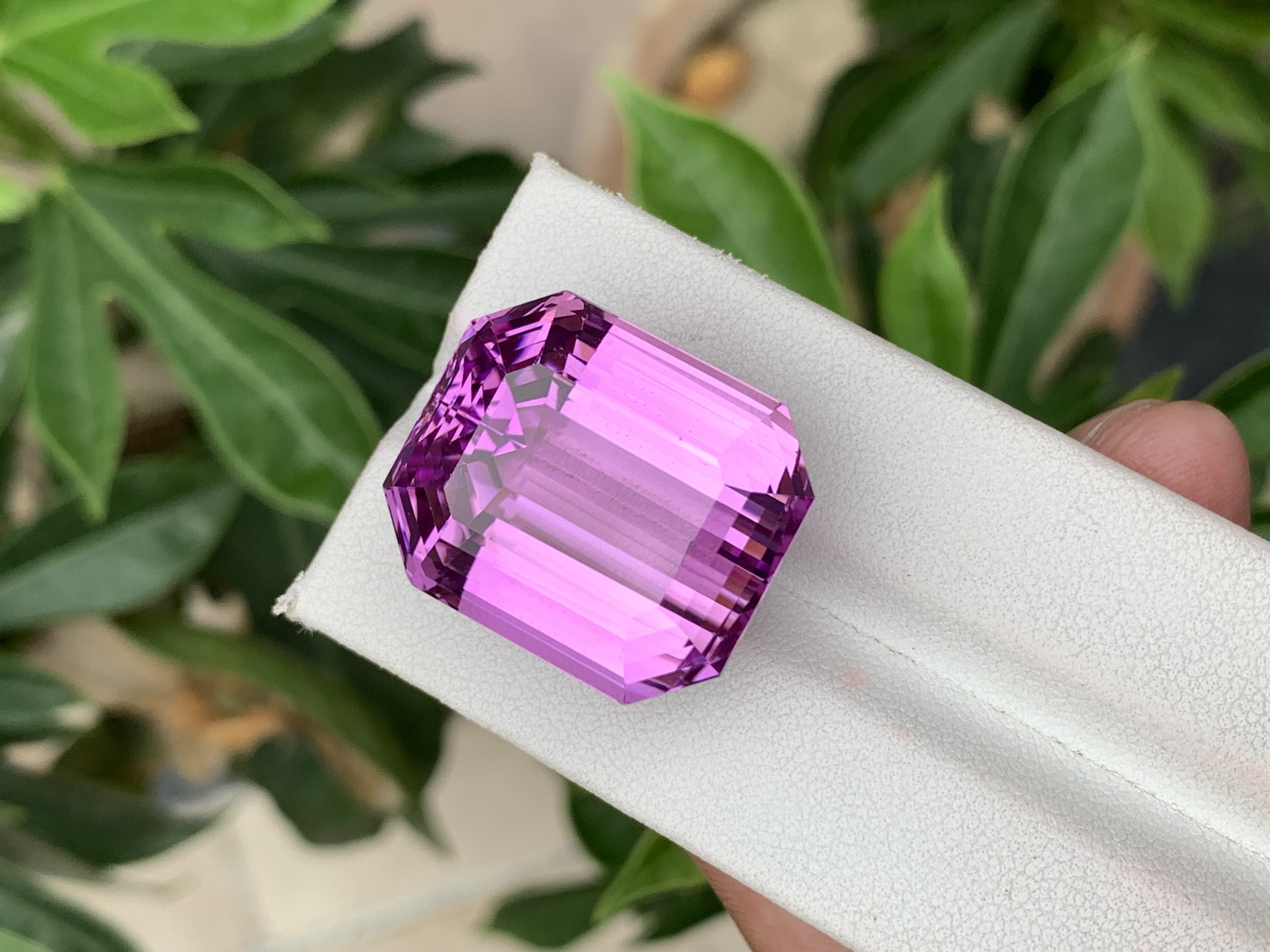 63.07 CT Natural Pinkish Purple Kunzite Octagonal Shape