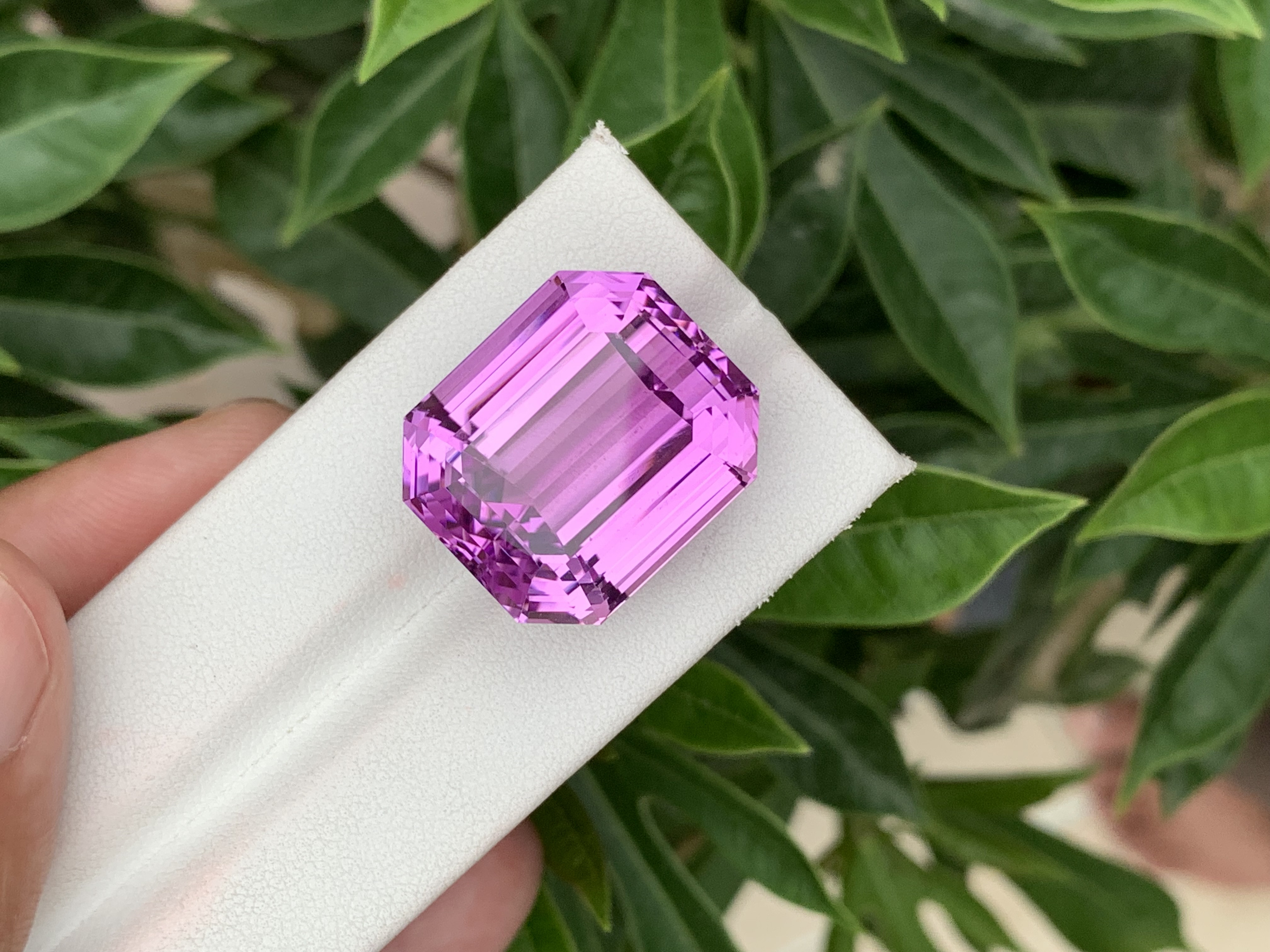 63.07 CT Natural Pinkish Purple Kunzite Octagonal Shape