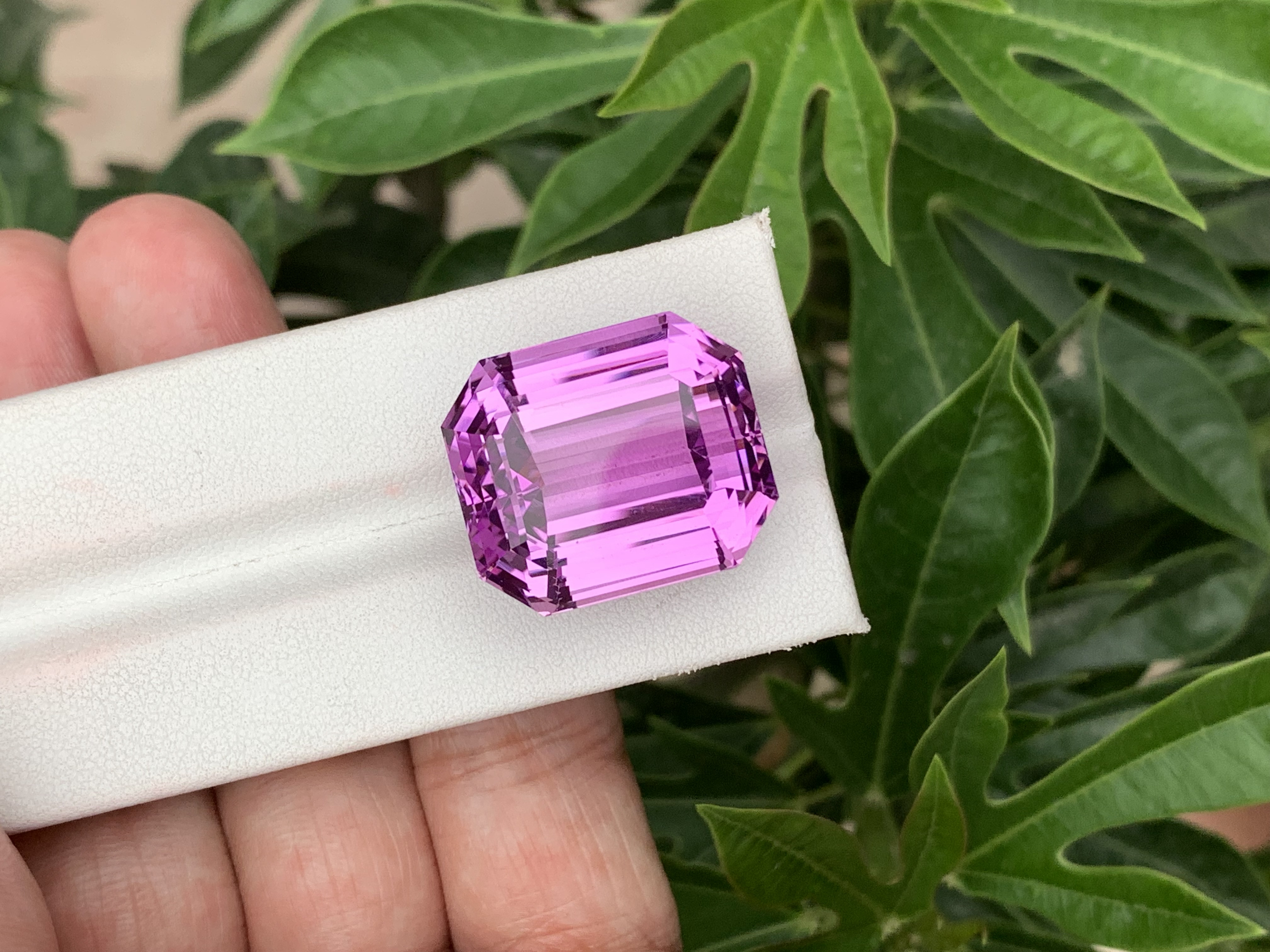 63.07 CT Natural Pinkish Purple Kunzite Octagonal Shape