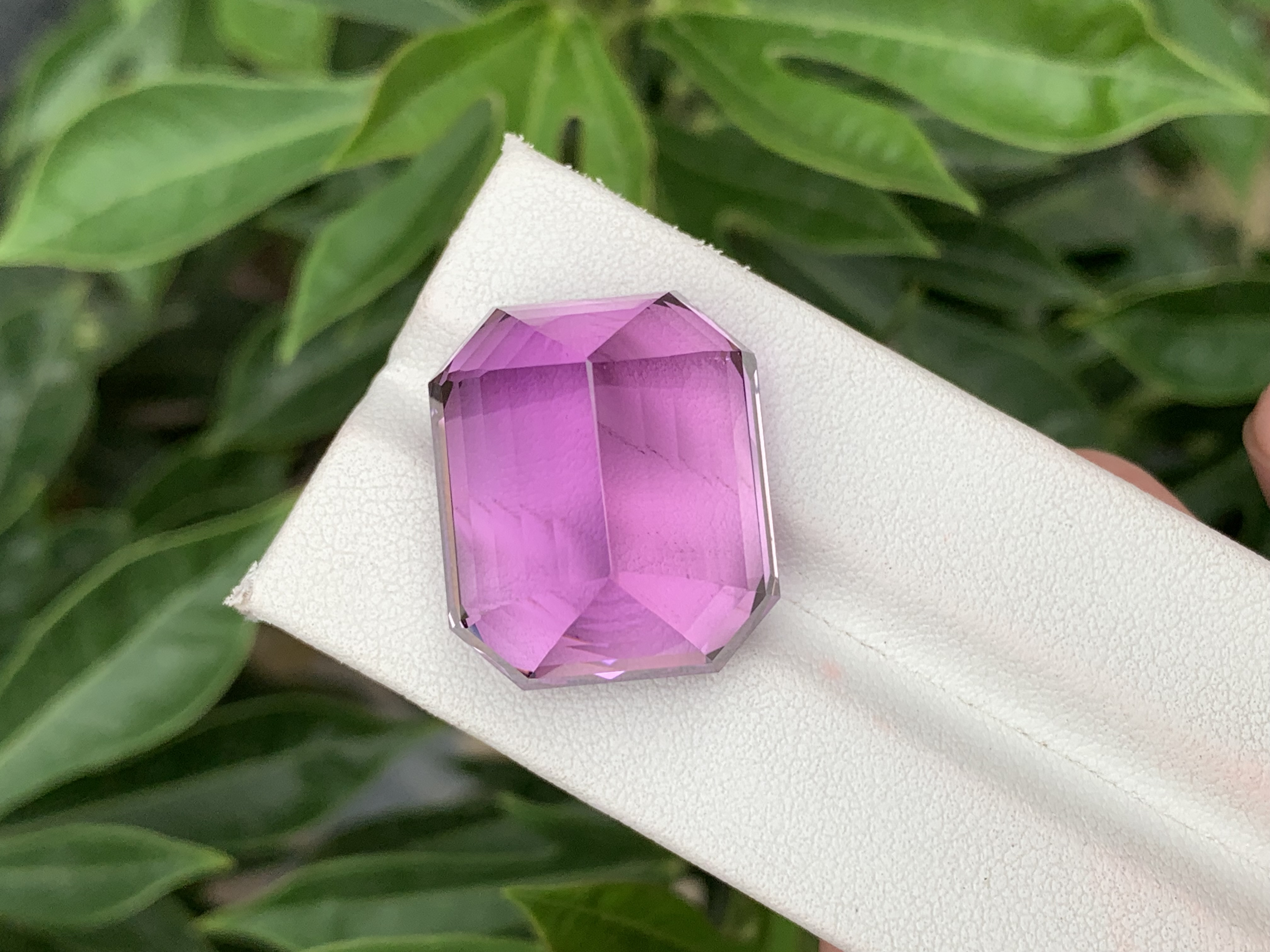 63.07 CT Natural Pinkish Purple Kunzite Octagonal Shape