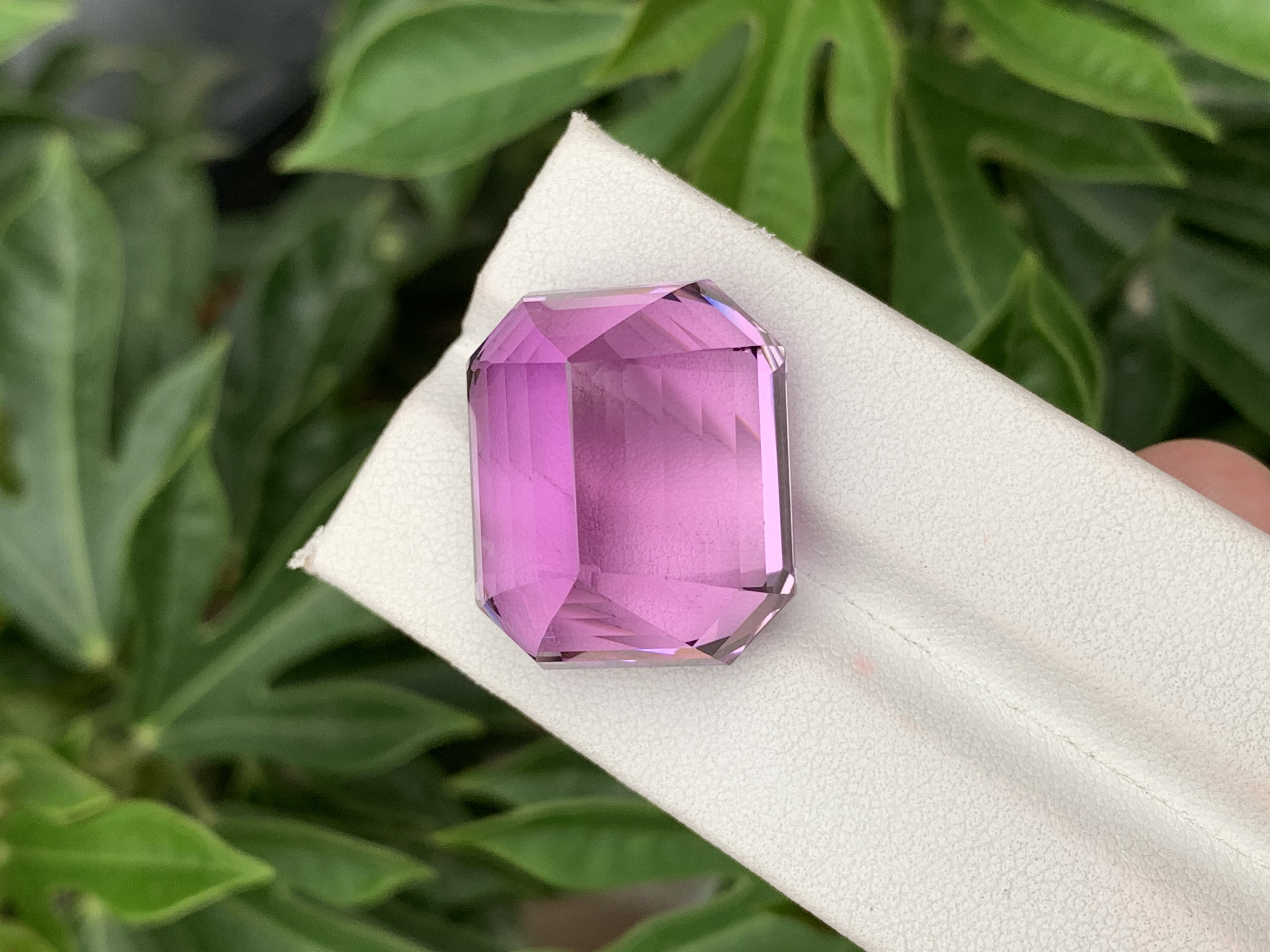 63.07 CT Natural Pinkish Purple Kunzite Octagonal Shape