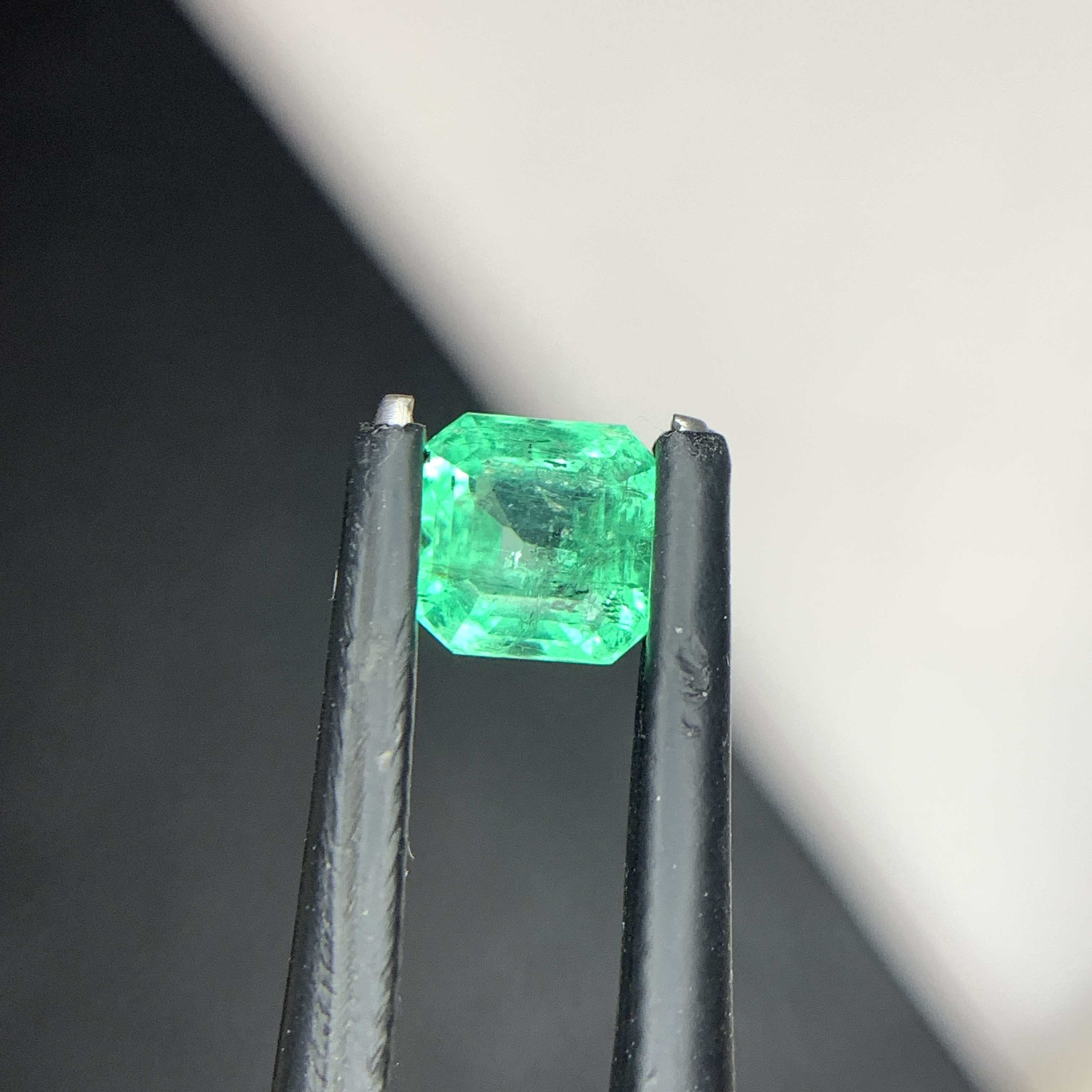 0.78 CT Natural Panjshir Emerald Asscher Shape