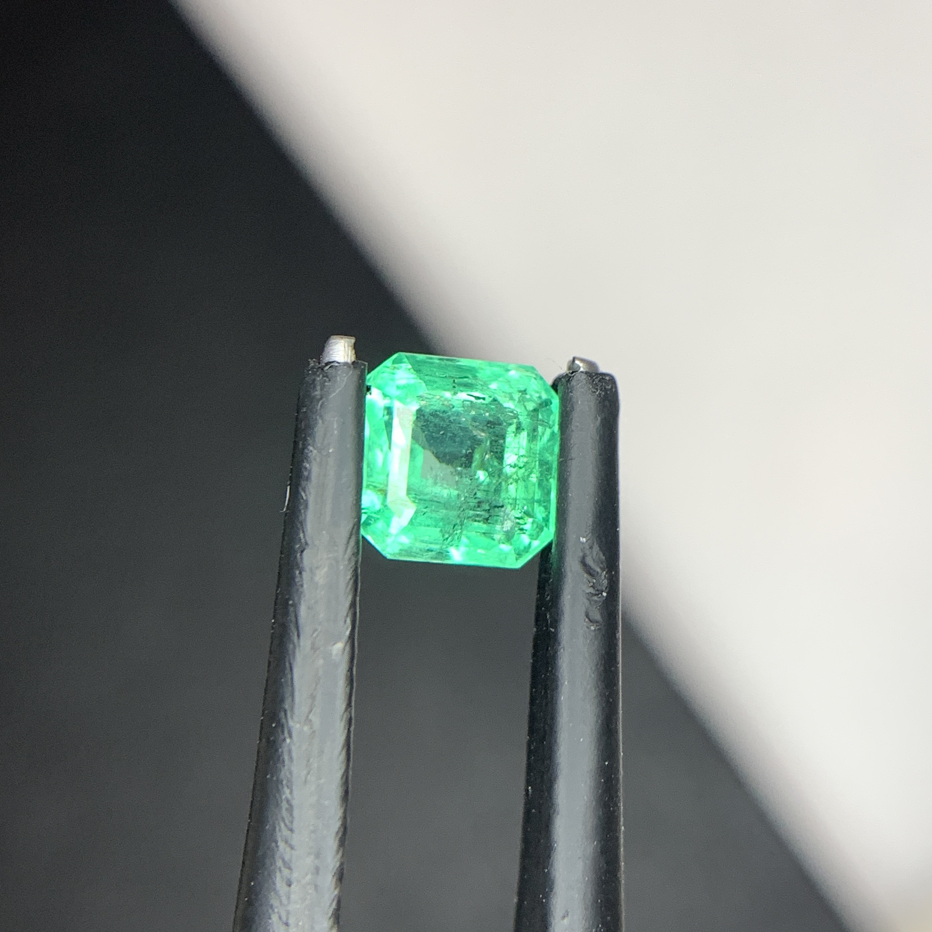 0.78 CT Natural Panjshir Emerald Asscher Shape