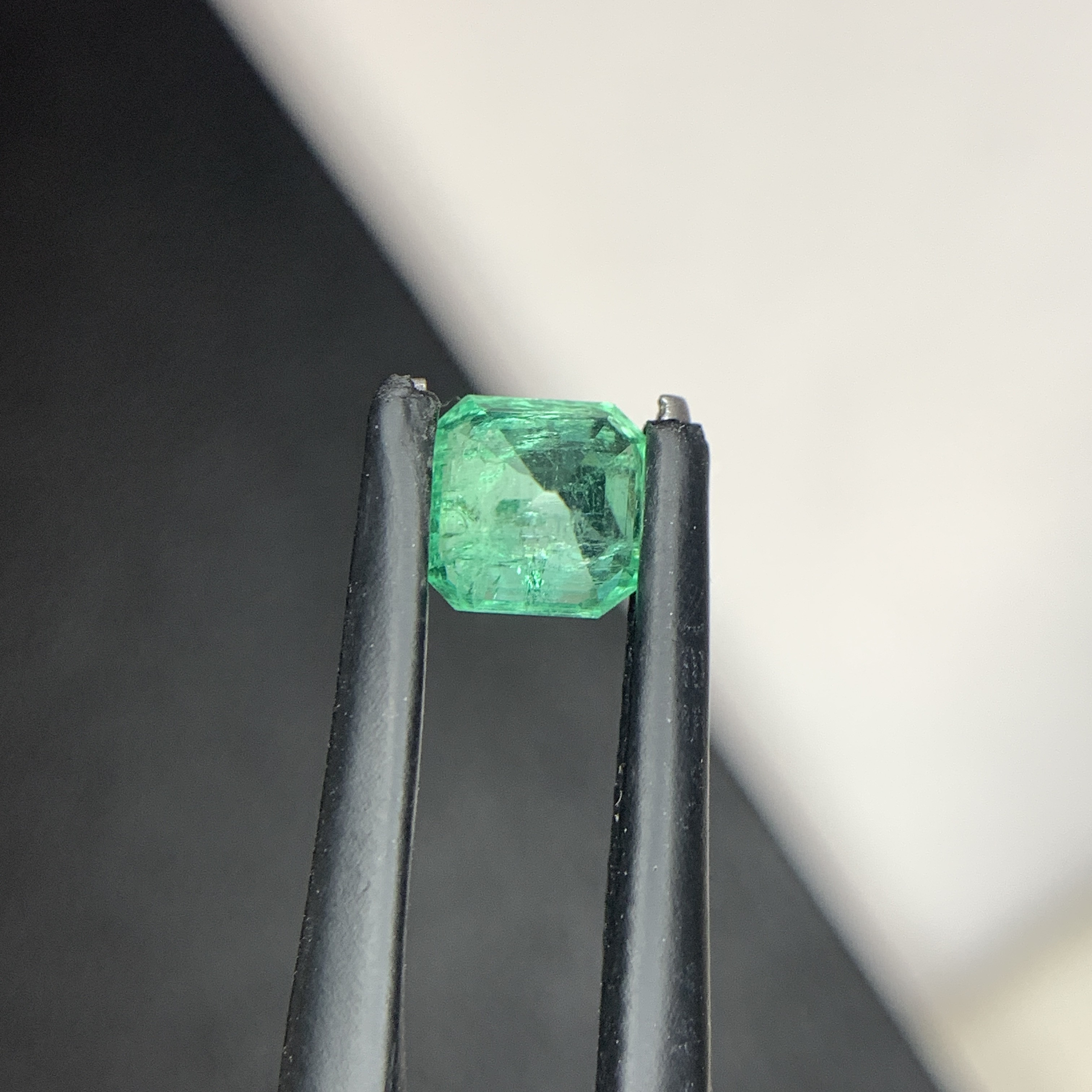0.78 CT Natural Panjshir Emerald Asscher Shape