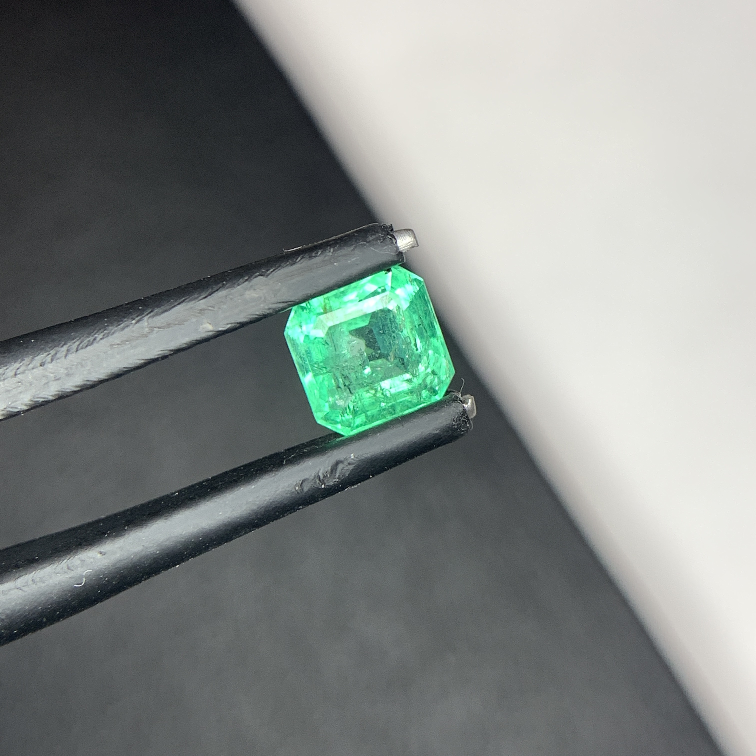 0.78 CT Natural Panjshir Emerald Asscher Shape