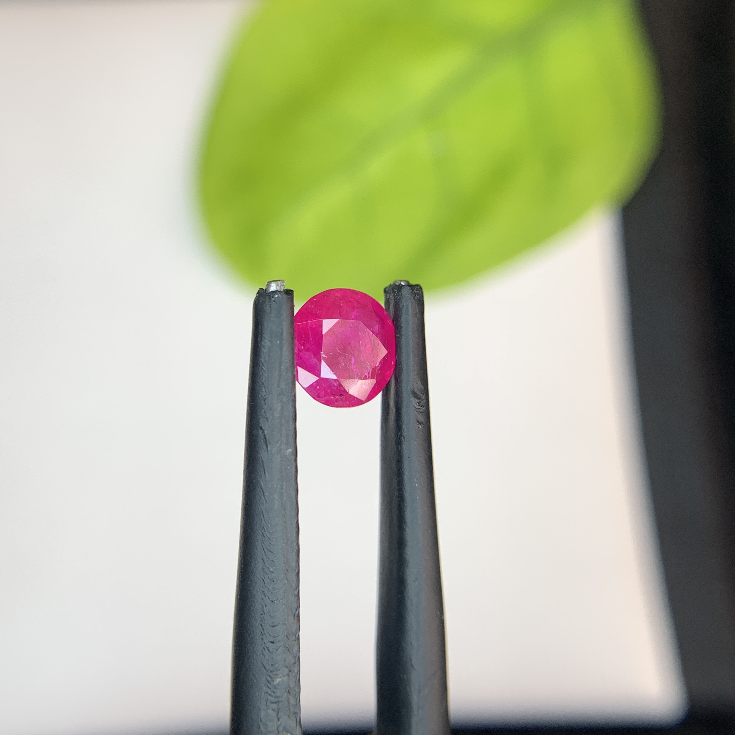 0.63 Ct Natural Pinkish Red Ruby Round Shape Loose Gemstone from Afghanistan