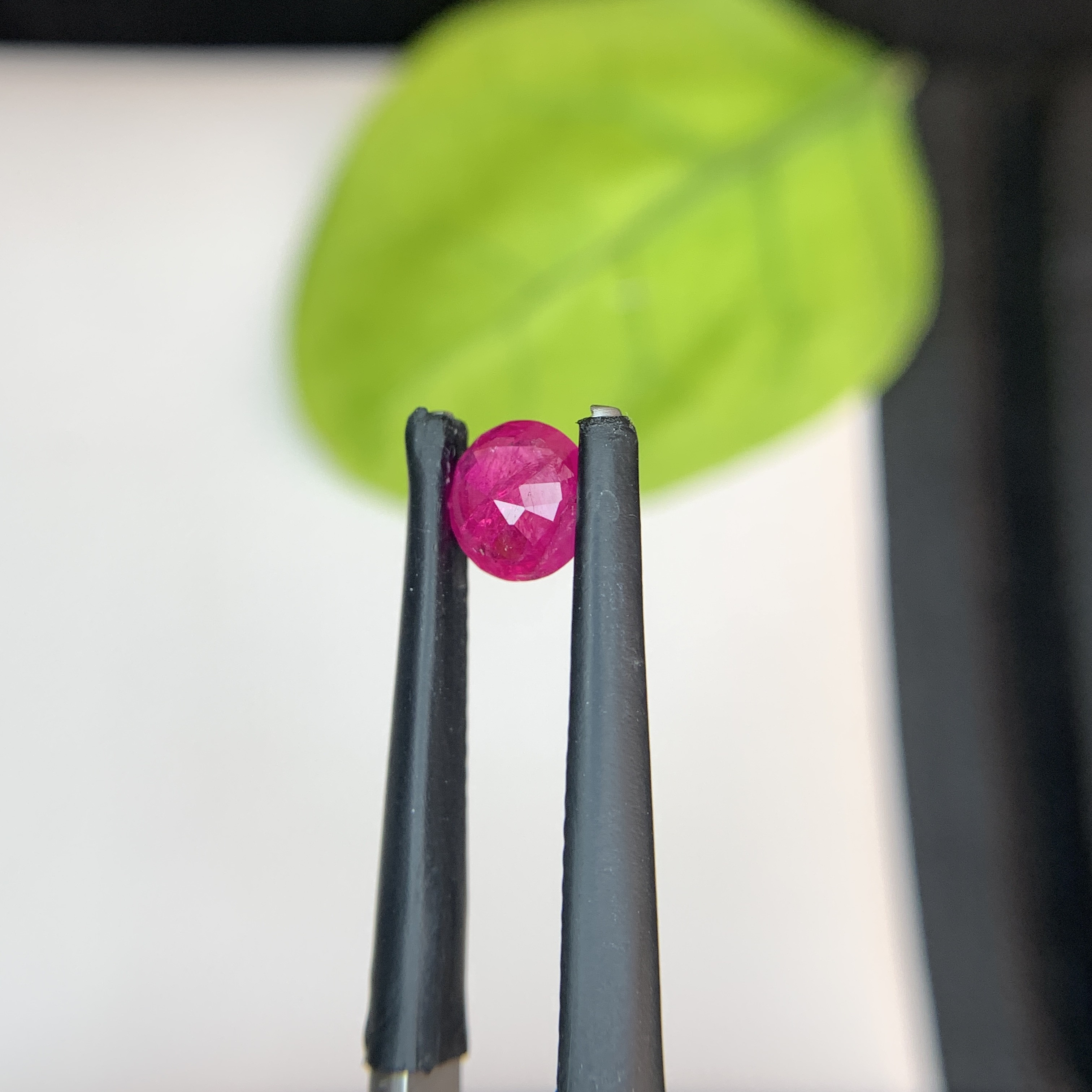 0.63 Ct Natural Pinkish Red Ruby Round Shape Loose Gemstone from Afghanistan