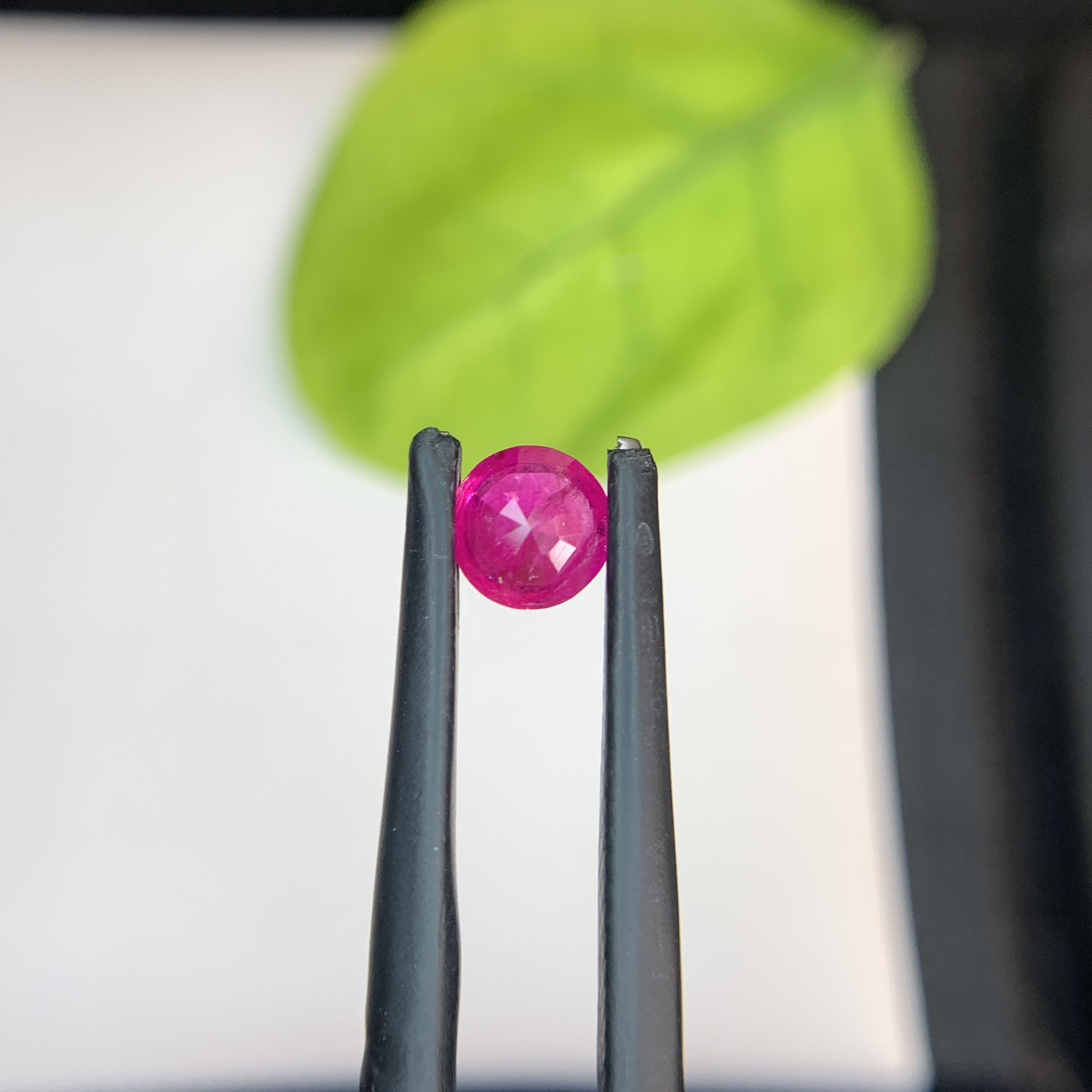 0.63 Ct Natural Pinkish Red Ruby Round Shape Loose Gemstone from Afghanistan