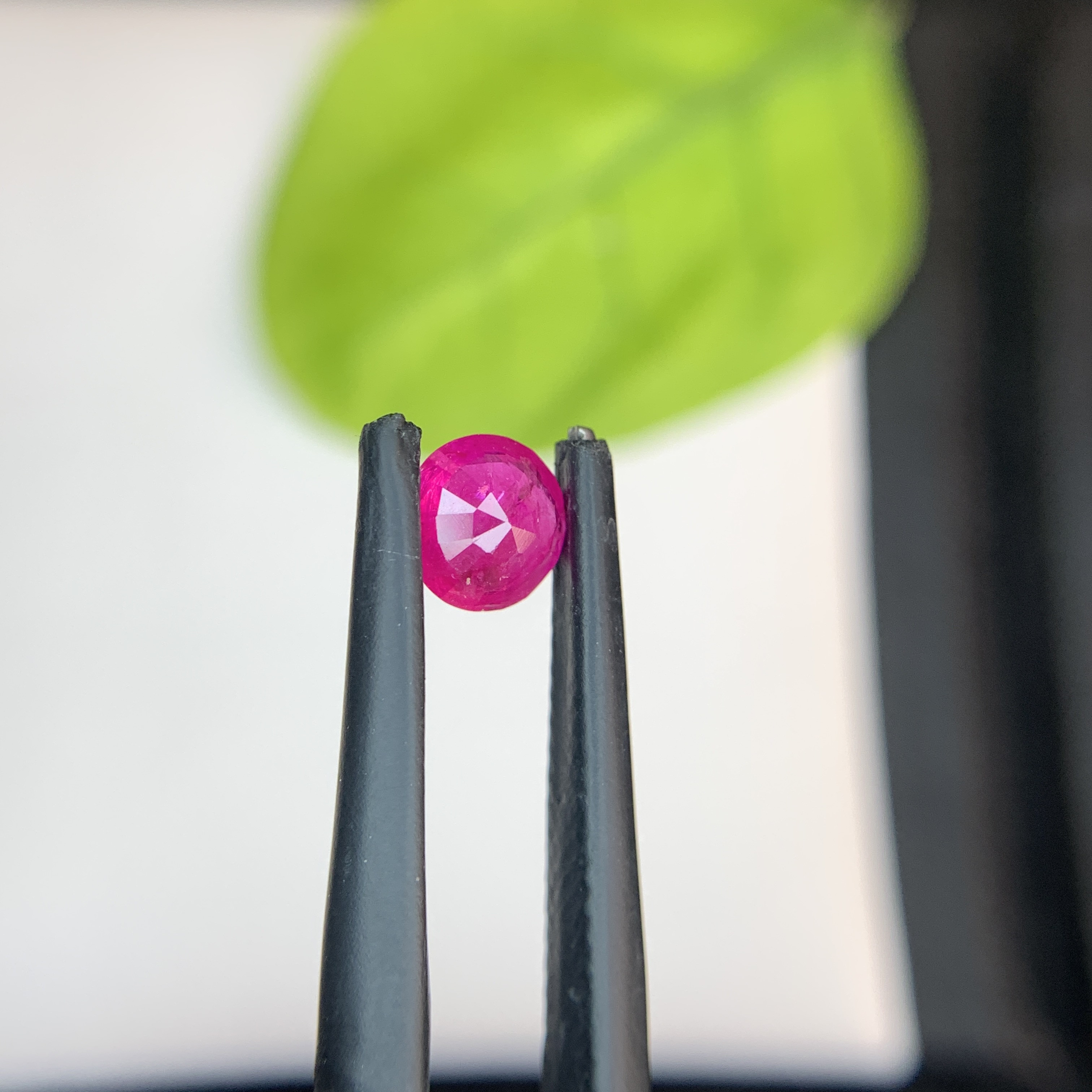 0.63 Ct Natural Pinkish Red Ruby Round Shape Loose Gemstone from Afghanistan