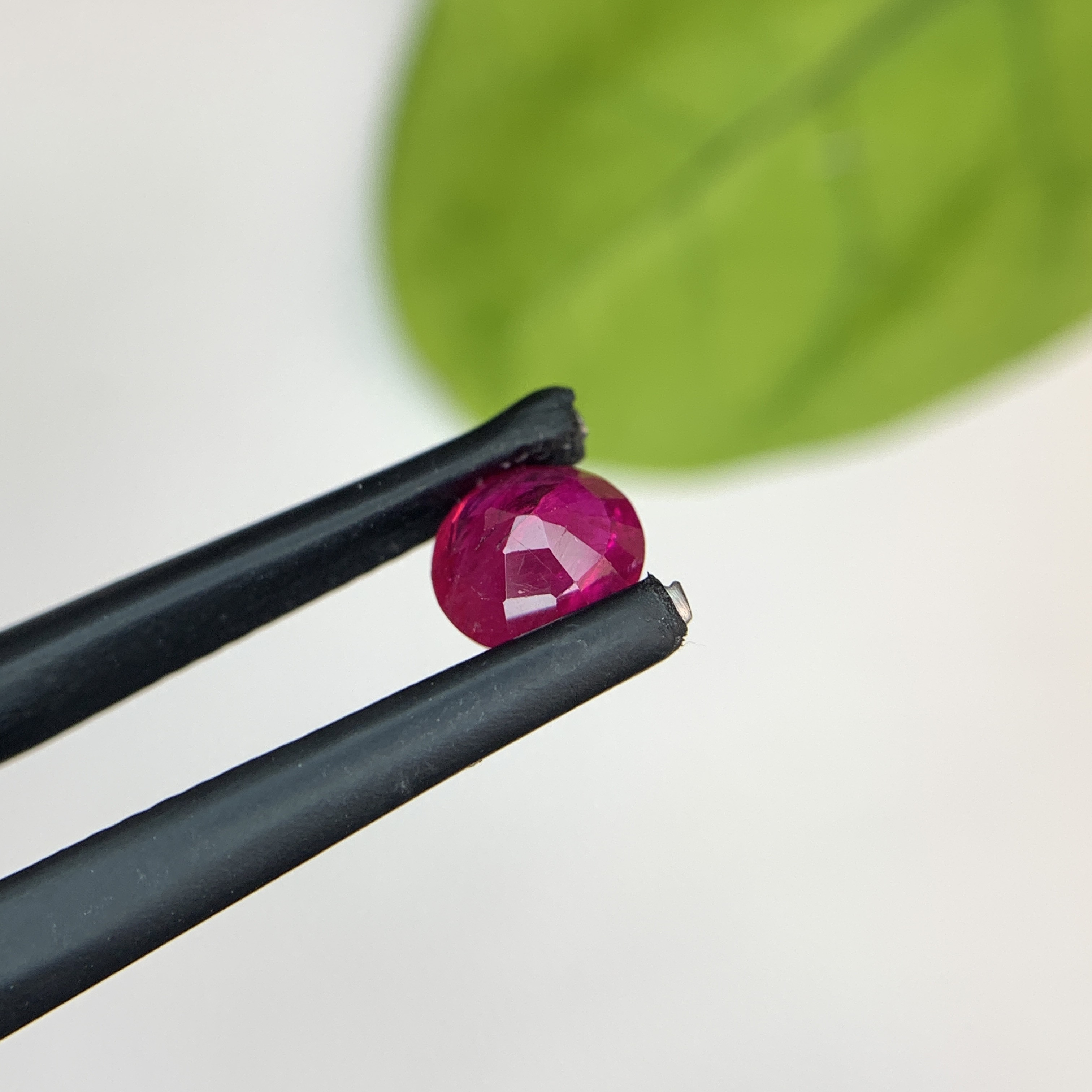 0.87 Ct Natural Red Ruby Round Shape Loose Gemstone from Afghanistan