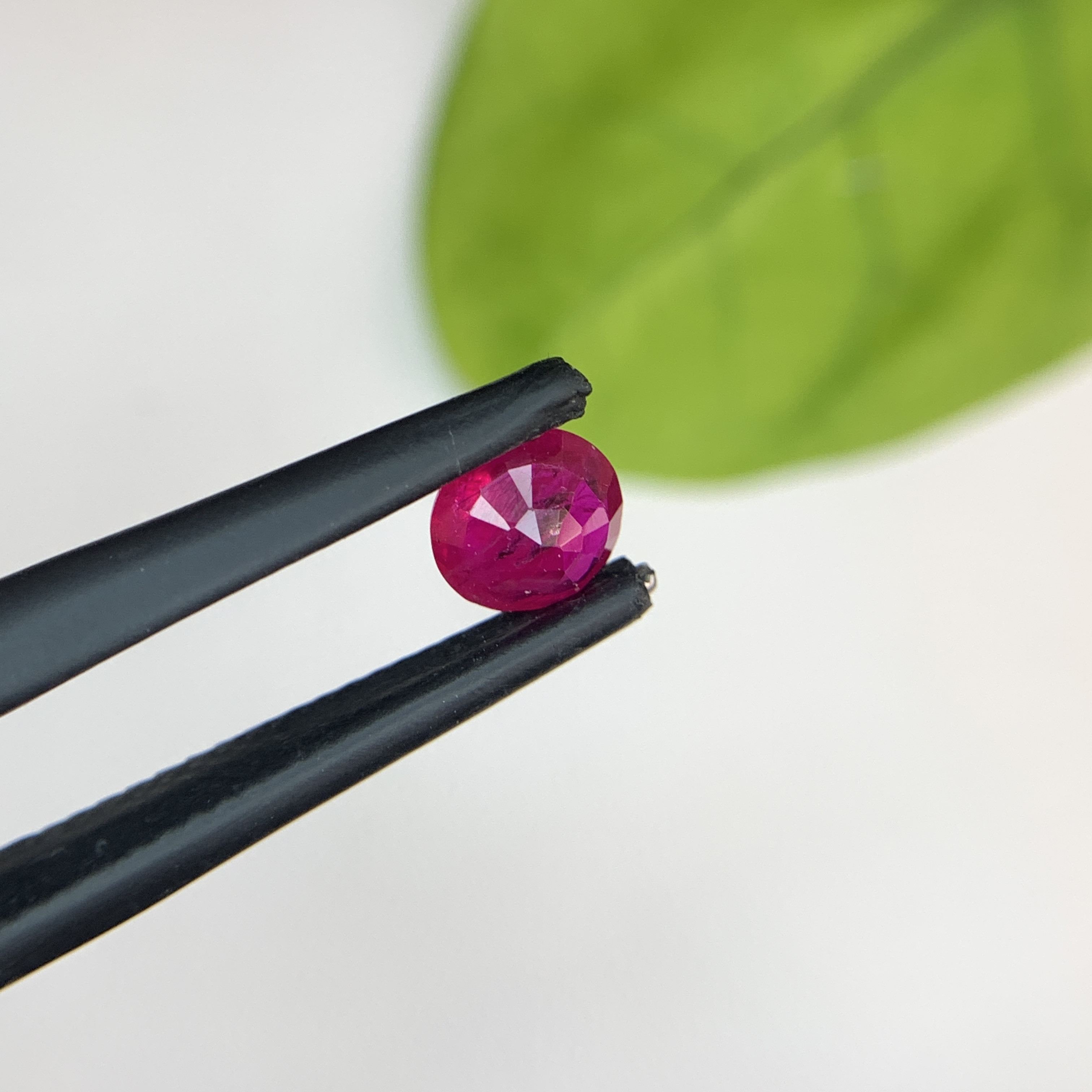 0.87 Ct Natural Red Ruby Round Shape Loose Gemstone from Afghanistan