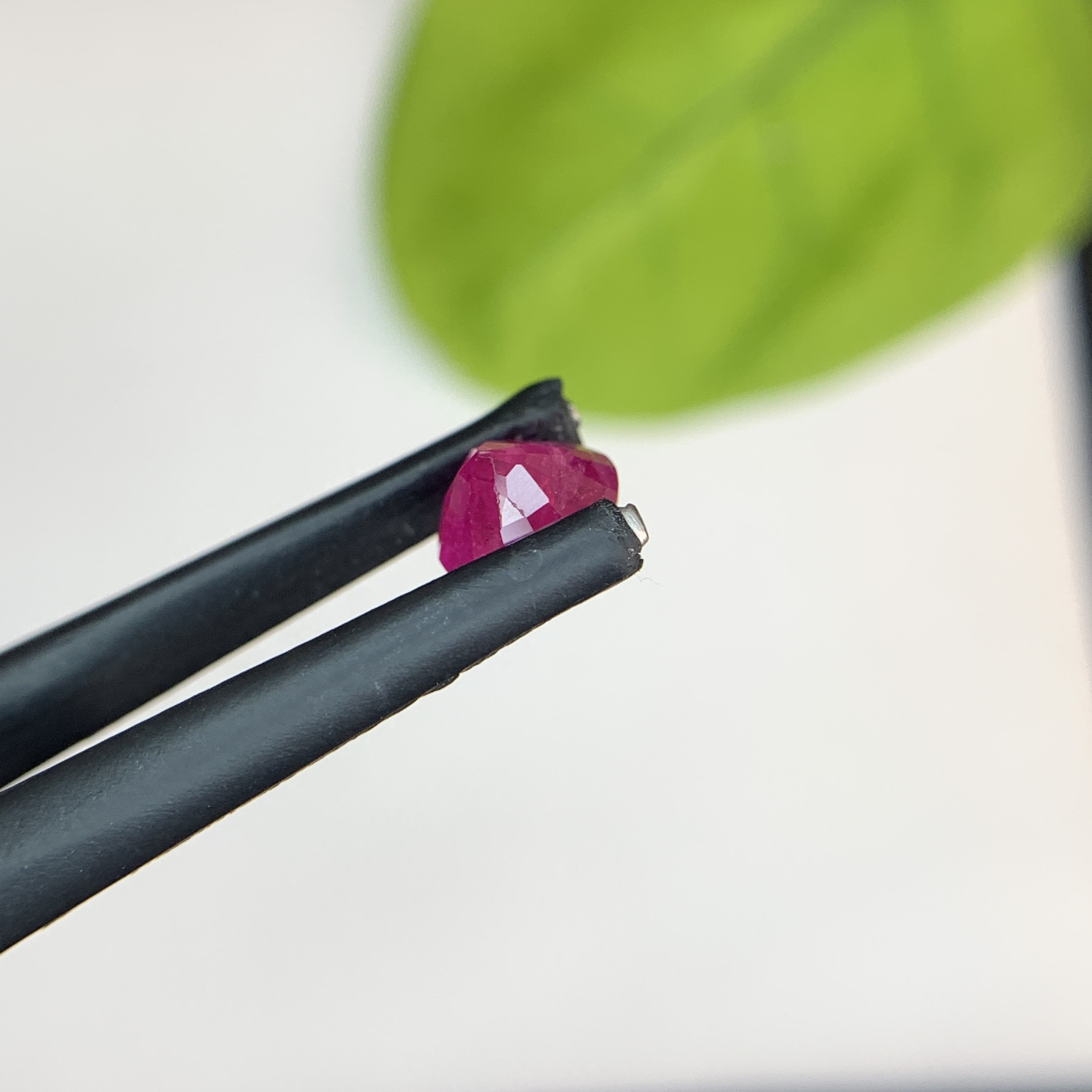 0.97 Ct Natural Pinkish Red Ruby Round Shape Loose Gemstone From Afghanistan