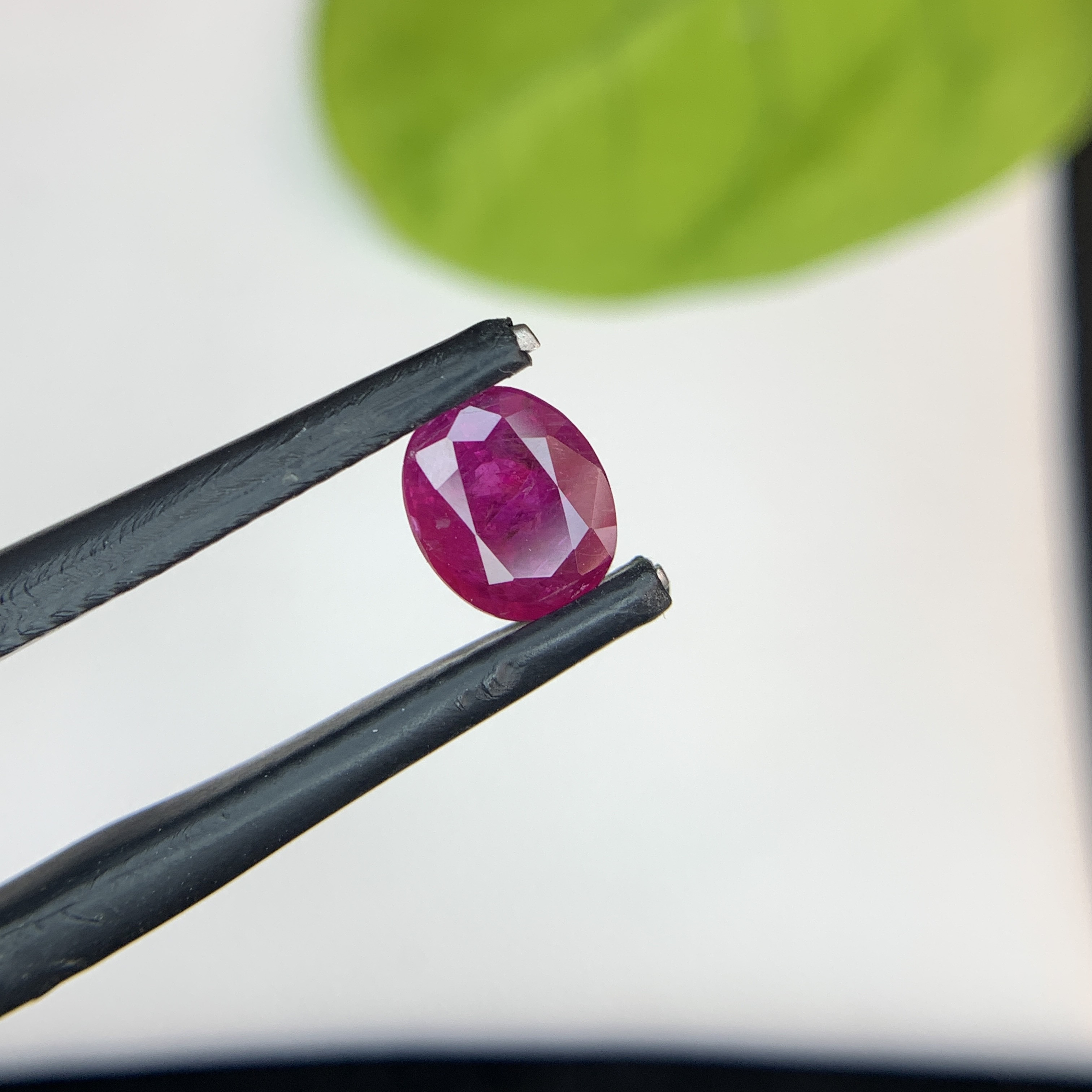 1.25 CT Natural Pinkish Red Ruby Oval Shape Loose Gemstone From Afghanistan