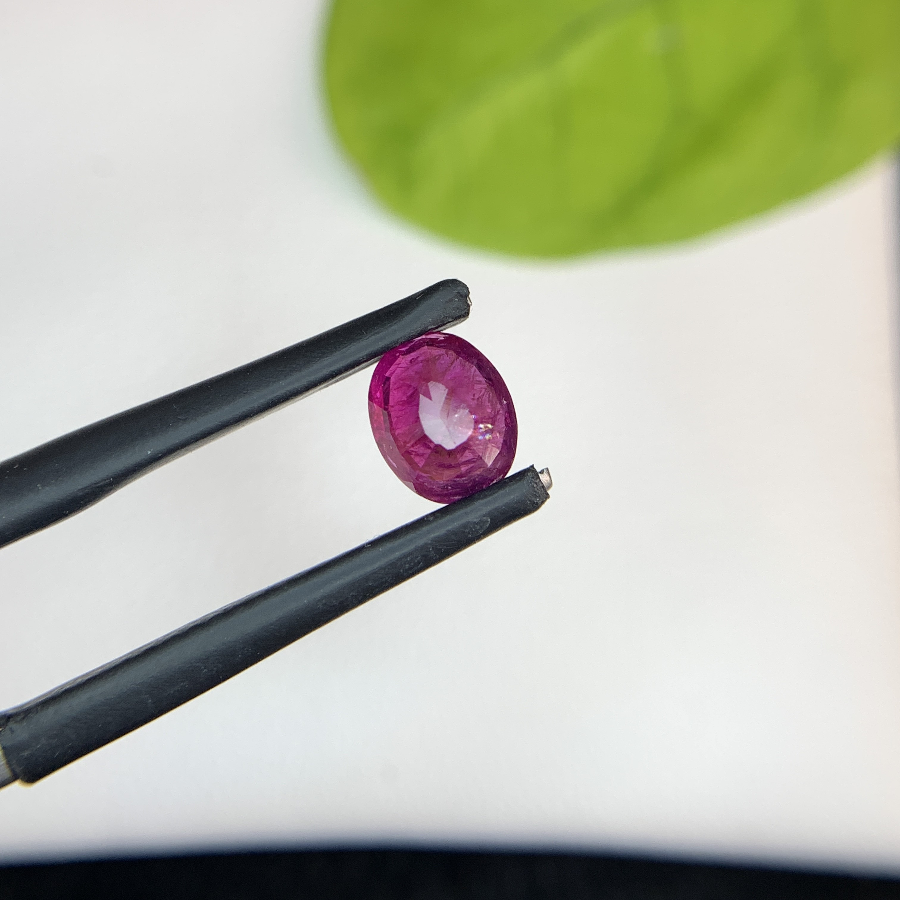 1.25 CT Natural Pinkish Red Ruby Oval Shape Loose Gemstone From Afghanistan