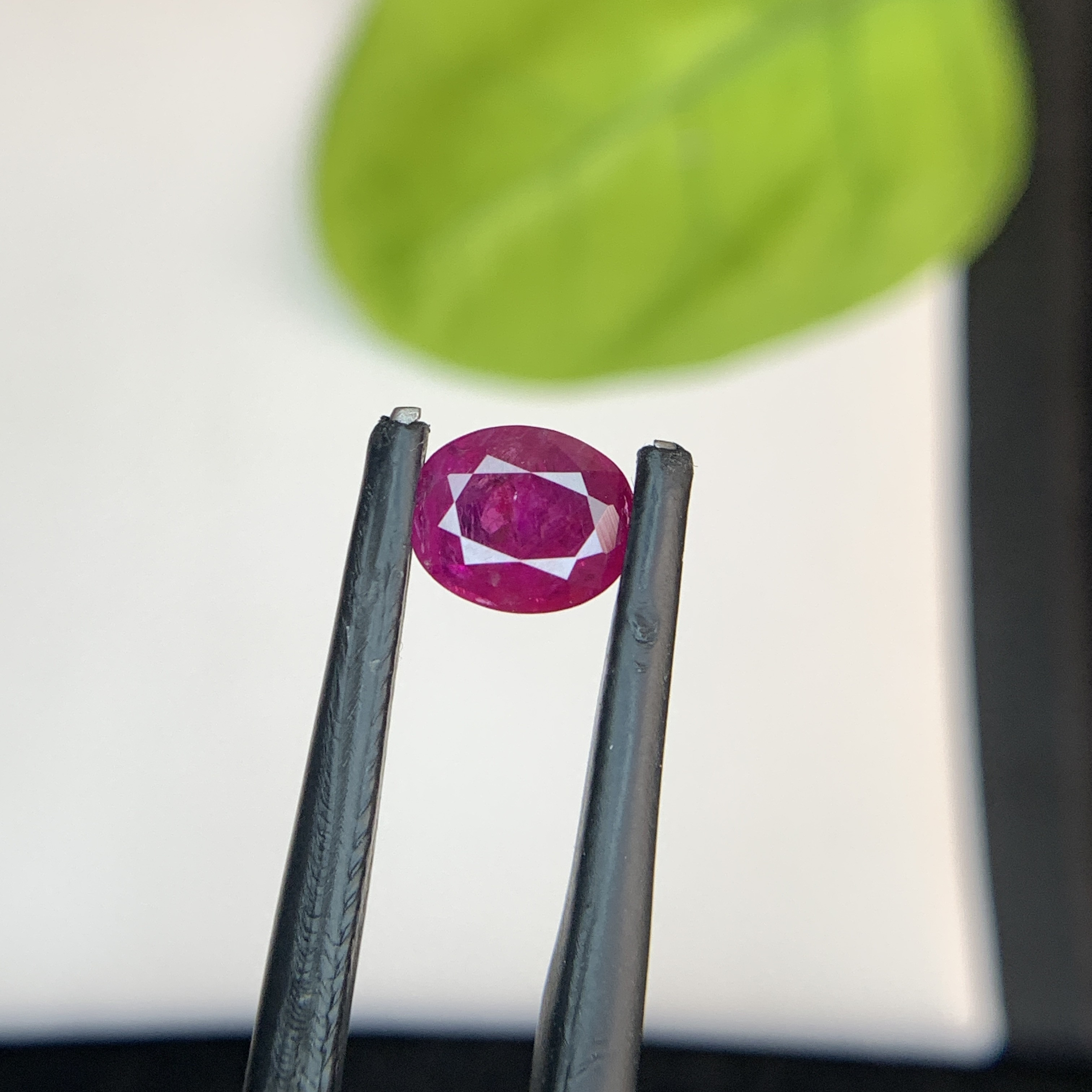 1.25 CT Natural Pinkish Red Ruby Oval Shape Loose Gemstone From Afghanistan