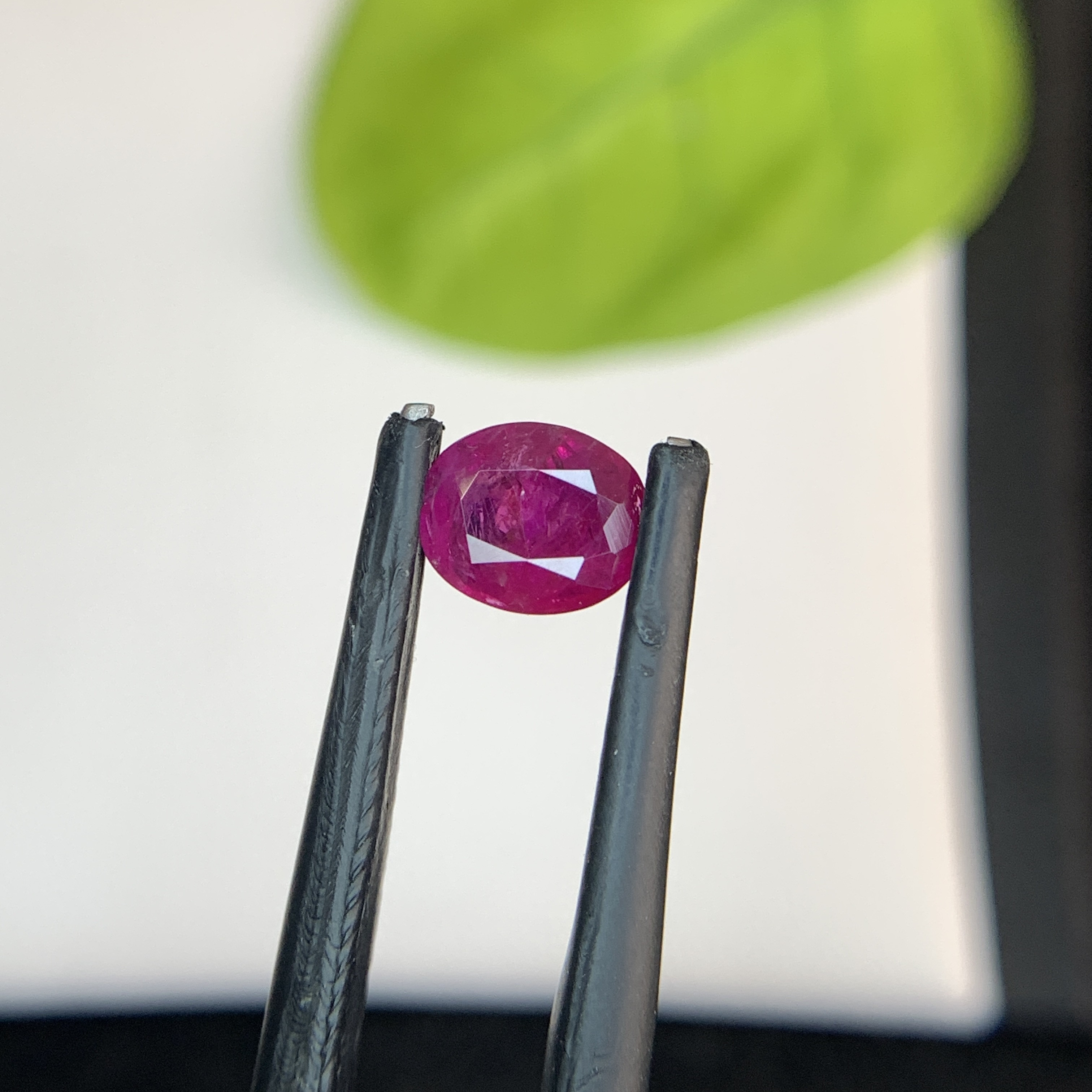 1.25 CT Natural Pinkish Red Ruby Oval Shape Loose Gemstone From Afghanistan