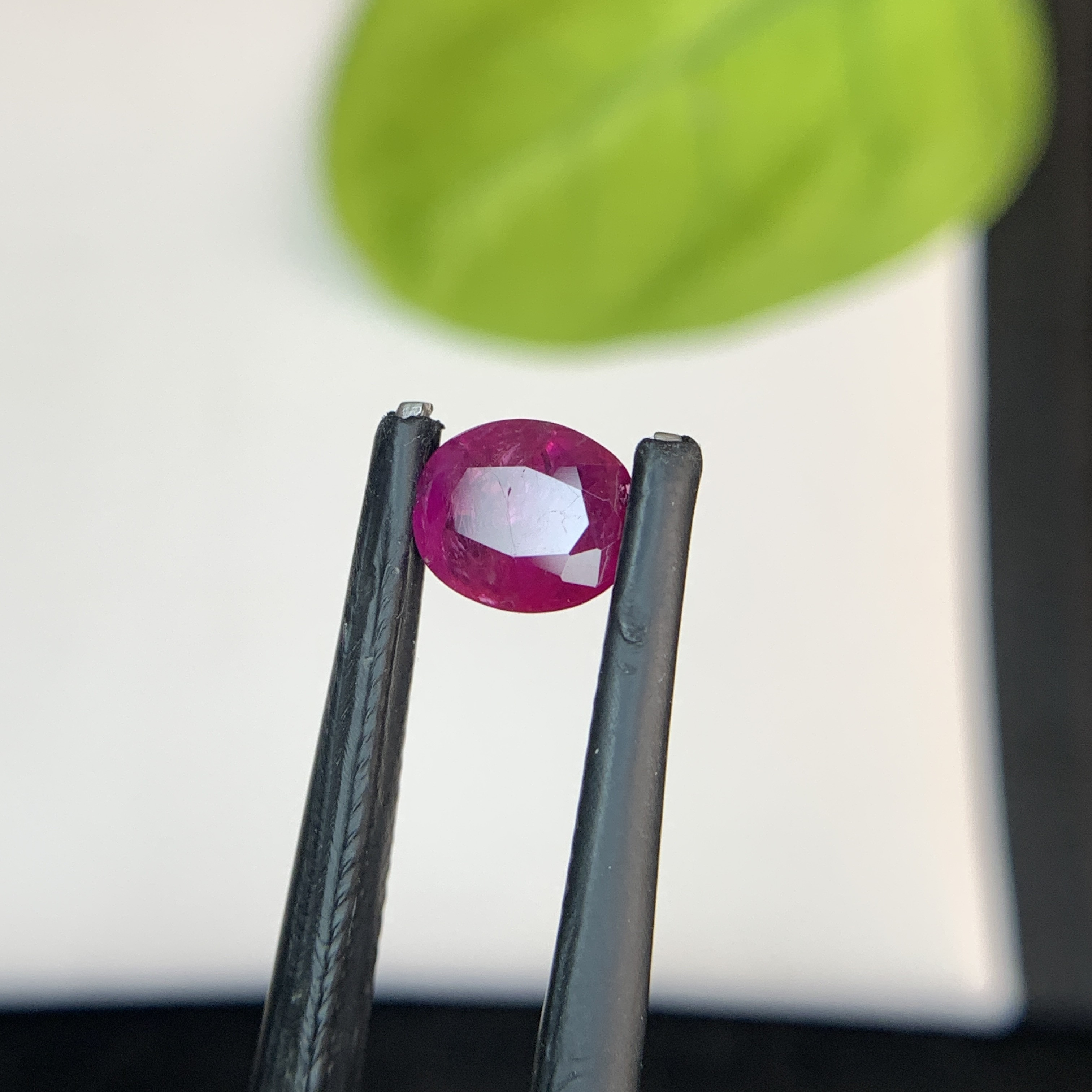 1.25 CT Natural Pinkish Red Ruby Oval Shape Loose Gemstone From Afghanistan